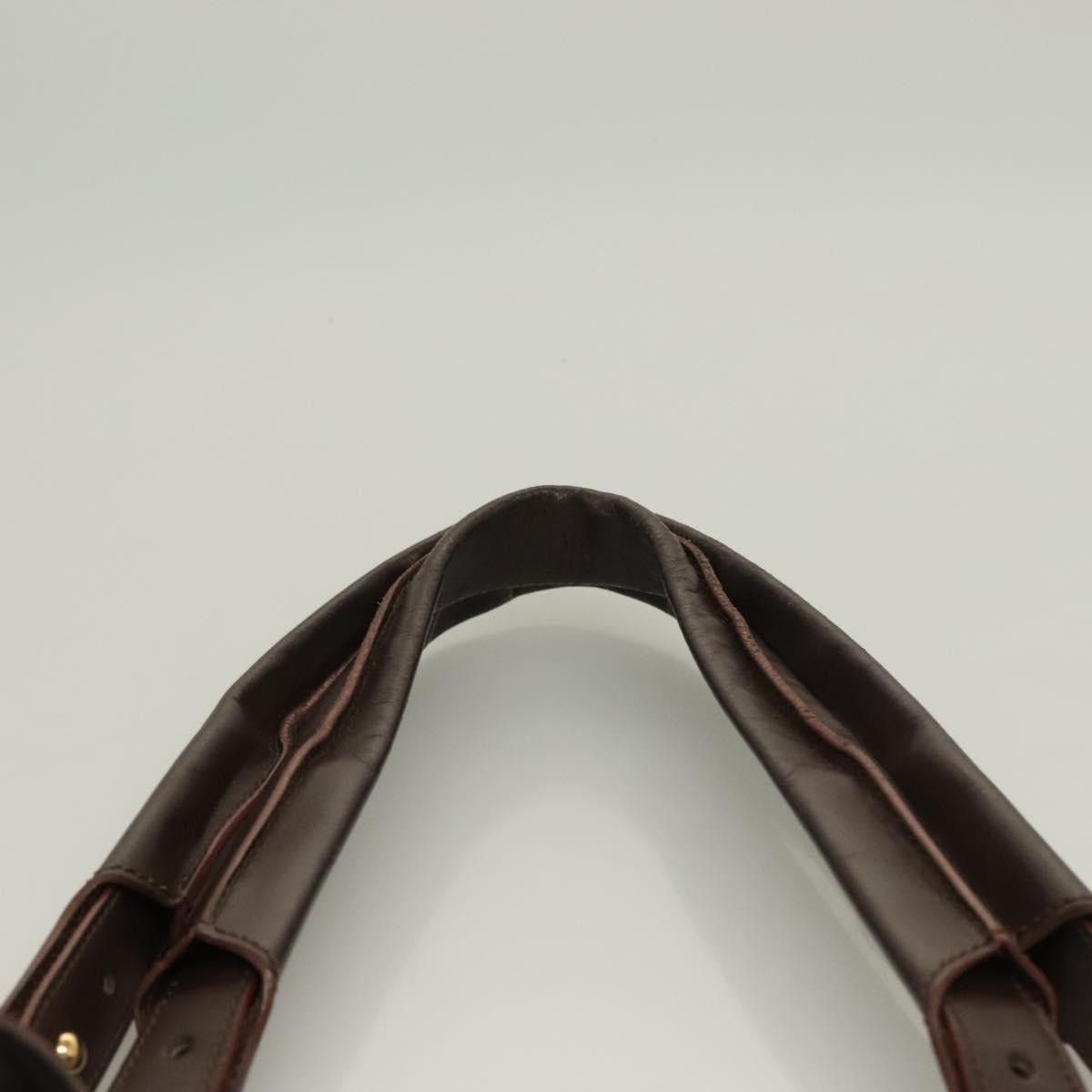 Celine CELINE C Macadam Canvas Hand Bag Brown Gold Size ONE SIZE - 8 Thumbnail