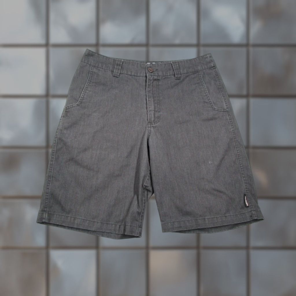 Metal Mulisha Metal Mulisha Shorts Men Regular Gray 32 Chino Cotton Stretch Flat Front Beach Skate Punk 90s Mens Size US 32 / EU 48 - 1 Thumbnail