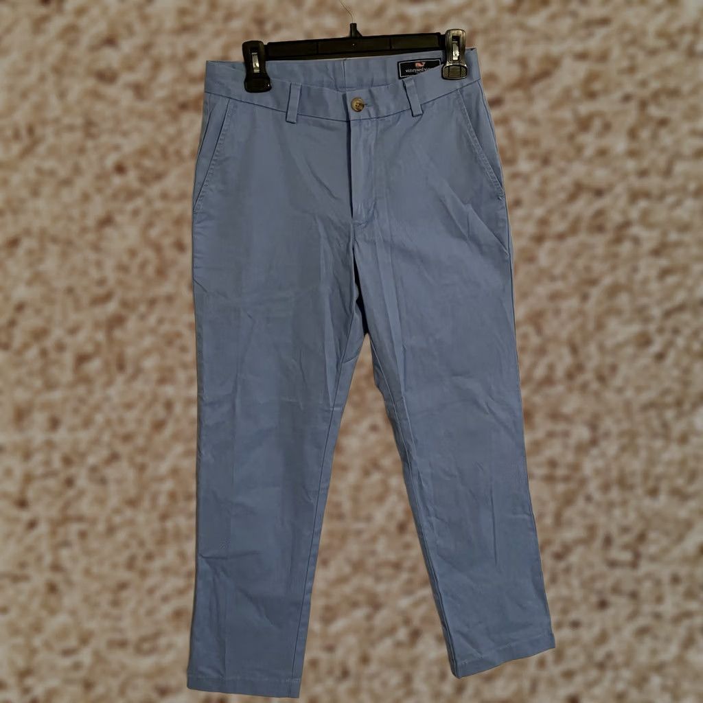 Vineyard Vines Vineyard Vines Breaker Pants Pastel Blue Cotton Preppy Chino Men's 28x30 Size US 28 / EU 44 - 1 Thumbnail