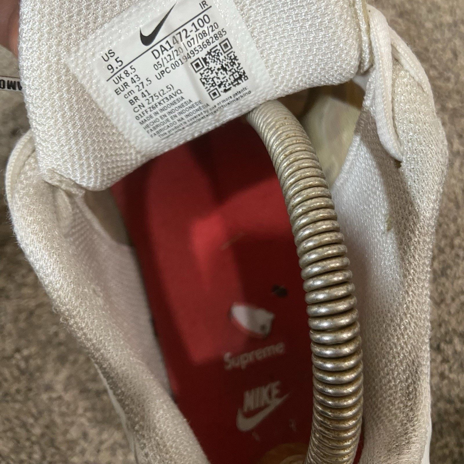 Nike Nike Supreme x Air Max Plus TN White Super Rare Size 9.5 Size US 9.5 / EU 42-43 - 7 Thumbnail