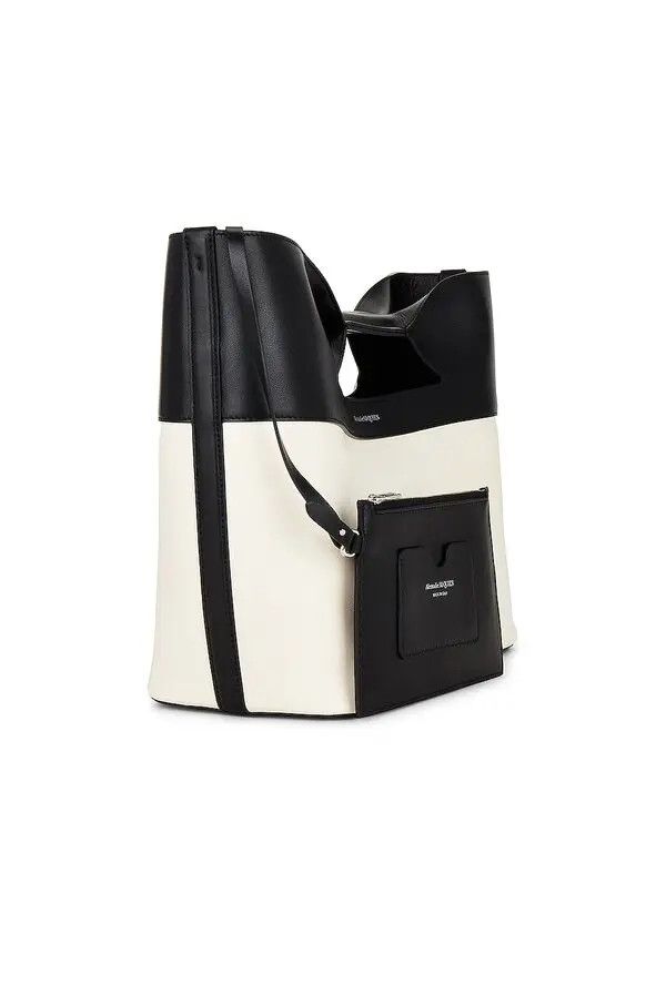 Alexander McQueen o1w1db10925 Size: OS/The Bow Small in White/Black Size ONE SIZE - 3 Thumbnail