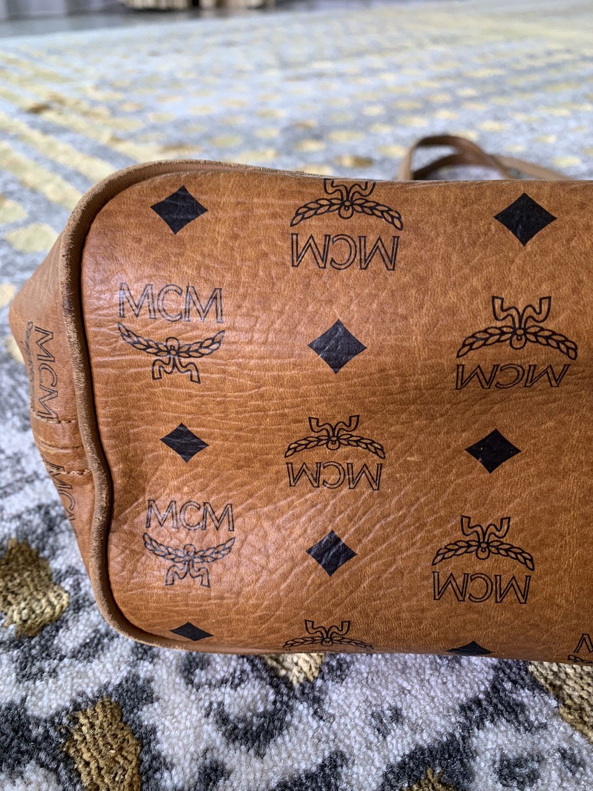 Designer × MCM MCM Cognac Visetos Hobo tote bag Size ONE SIZE - 10 Thumbnail
