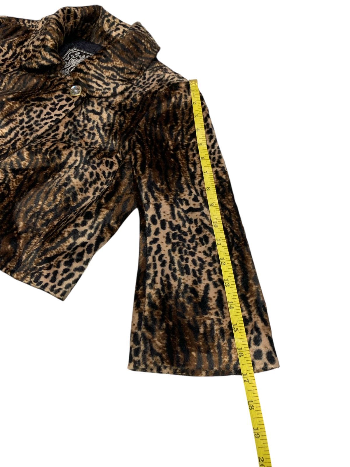 Guess Rare Guess Leopard Design Crop Top Jacket Size S / US 4 / IT 40 - 10 Thumbnail