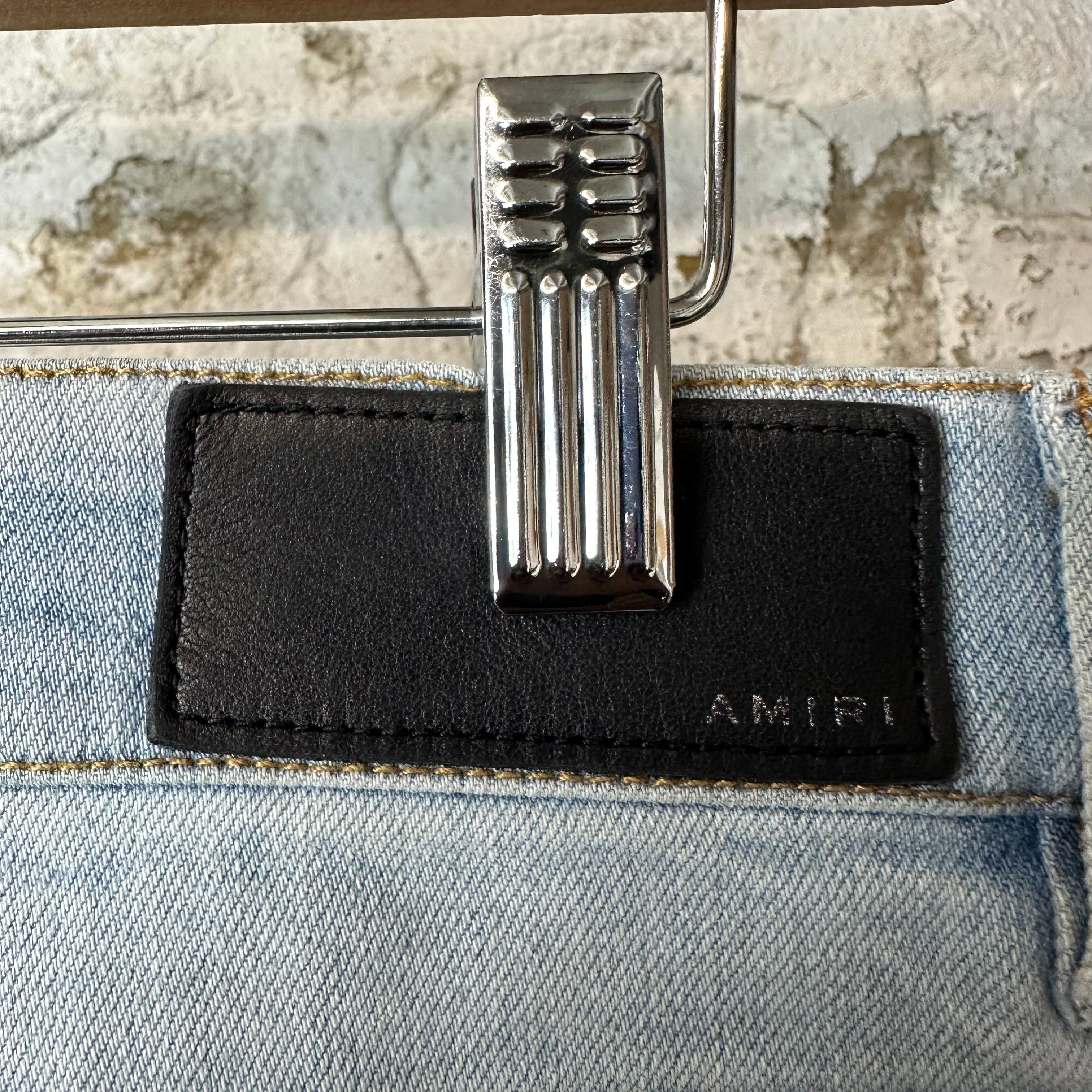 Amiri Amiri MX1 Black White Tie Dye Blue Denim Jeans Sz 34 Size US 34 / EU 50 - 4 Thumbnail