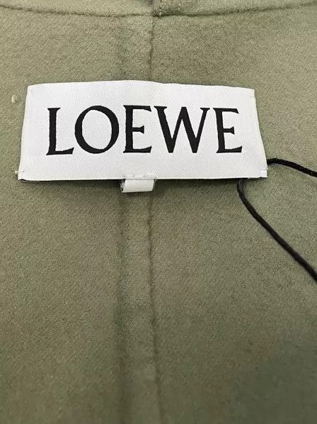 Loewe loewe green lapel double-breasted cashmere overcoat 2506-Ne Size US M / EU 48-50 / 2 - 5 Thumbnail