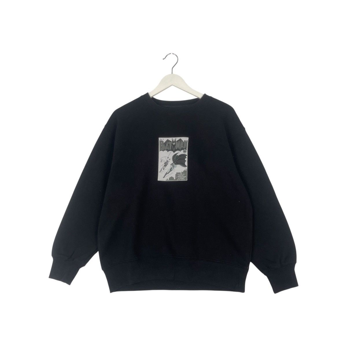 Designer × Vintage vintage Hoodie/sweater Batman Gu Sweatshirt Jumper - black Size US M / EU 48-50 / 2 - 1 Thumbnail