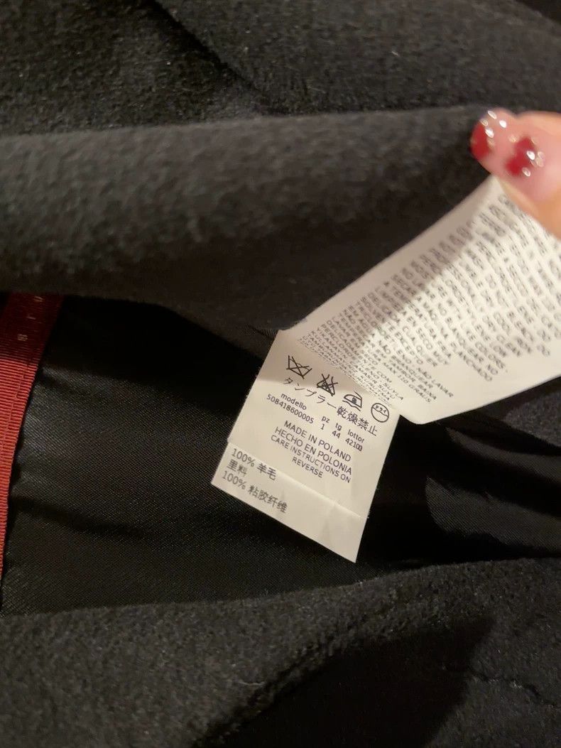 Max Mara Max Mara Studio Bathrobe Black Wool Coat Size S / US 4 / IT 40 - 7 Thumbnail