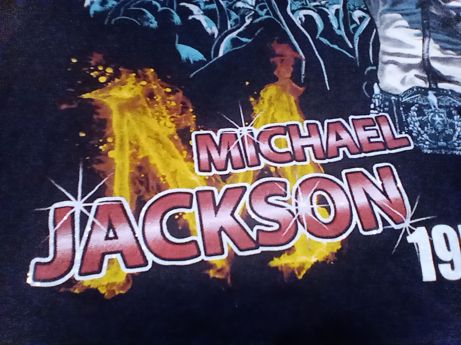 Vintage Michael Jackson 1958-2009 Mr.Jay Shiny Print Shirt Pop Size S / US 4 / IT 40 - 8 Thumbnail