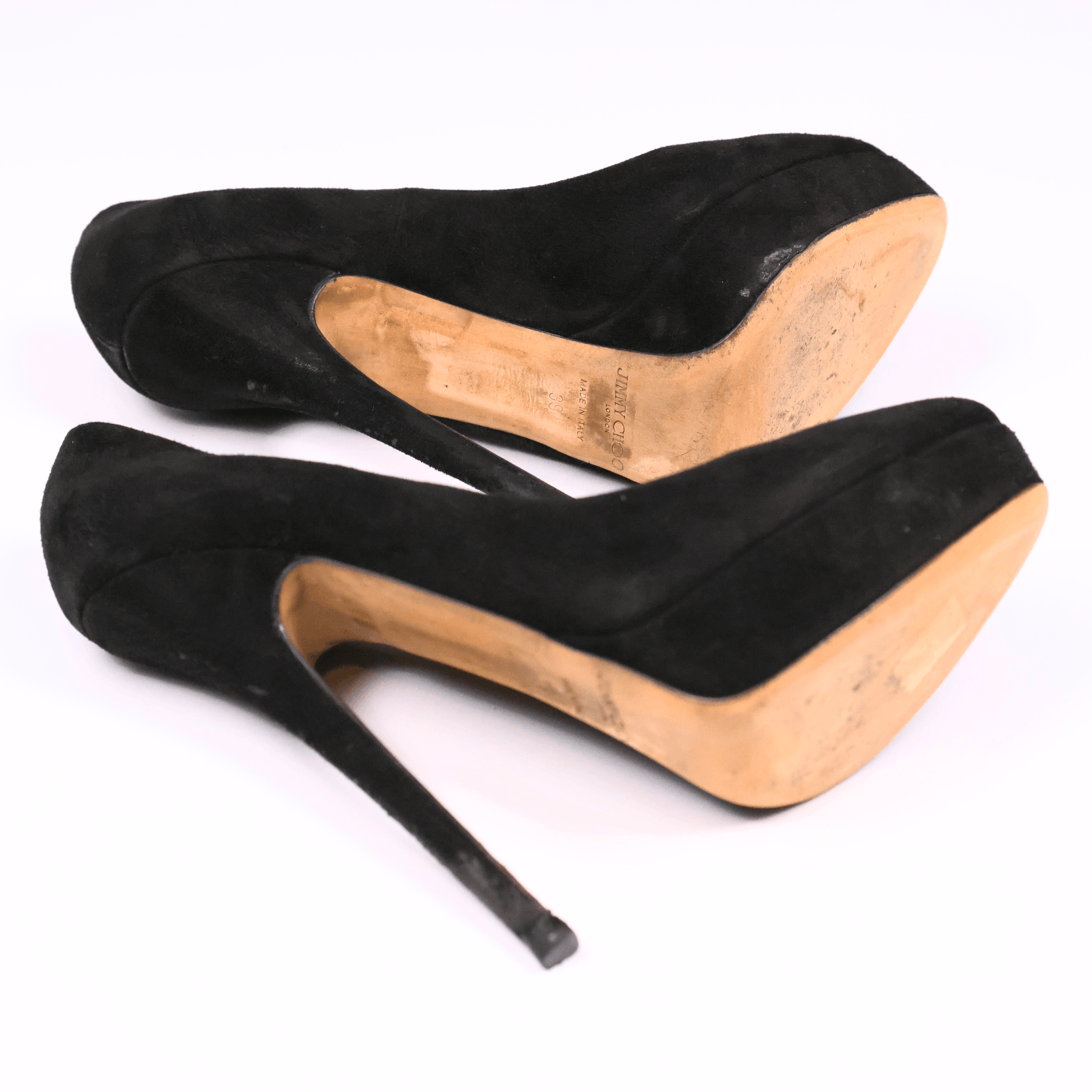 Jimmy Choo Jimmy Choo Black Suede Platform Stiletto Heels EU 39 / US 9 Size US 9 / IT 39 - 3 Thumbnail