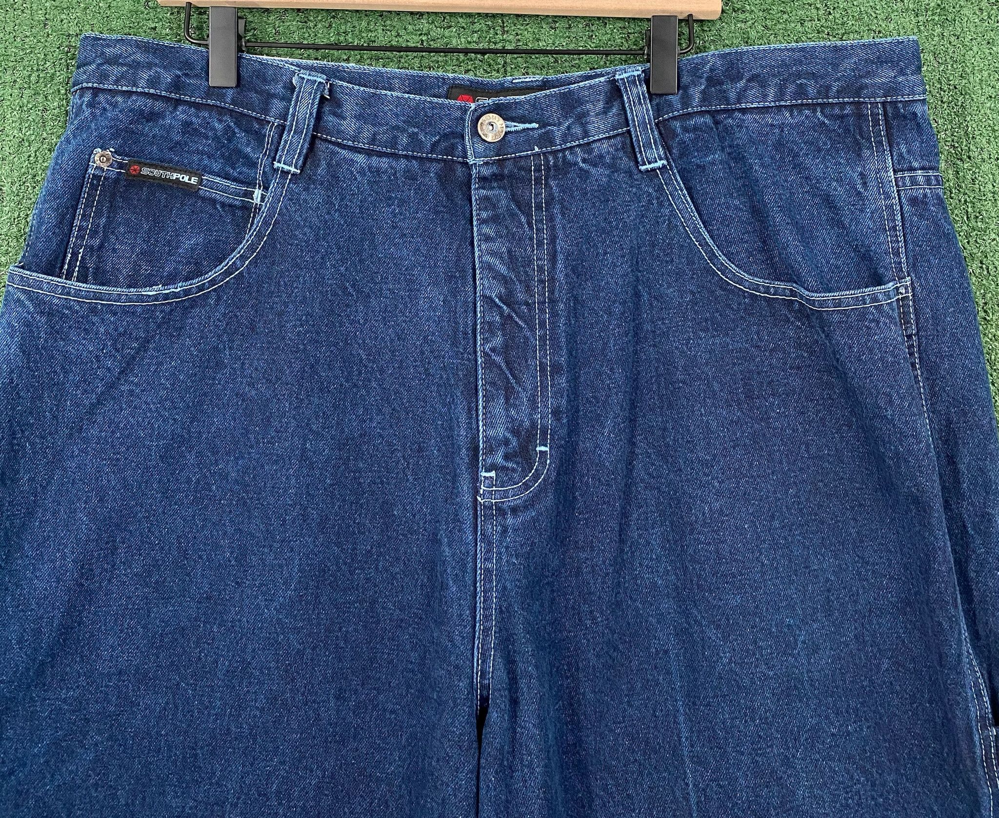 Southpole 90’s Southpole Wide Leg Baggy Carpenter Jeans 39x31 Size US 39 - 3 Thumbnail