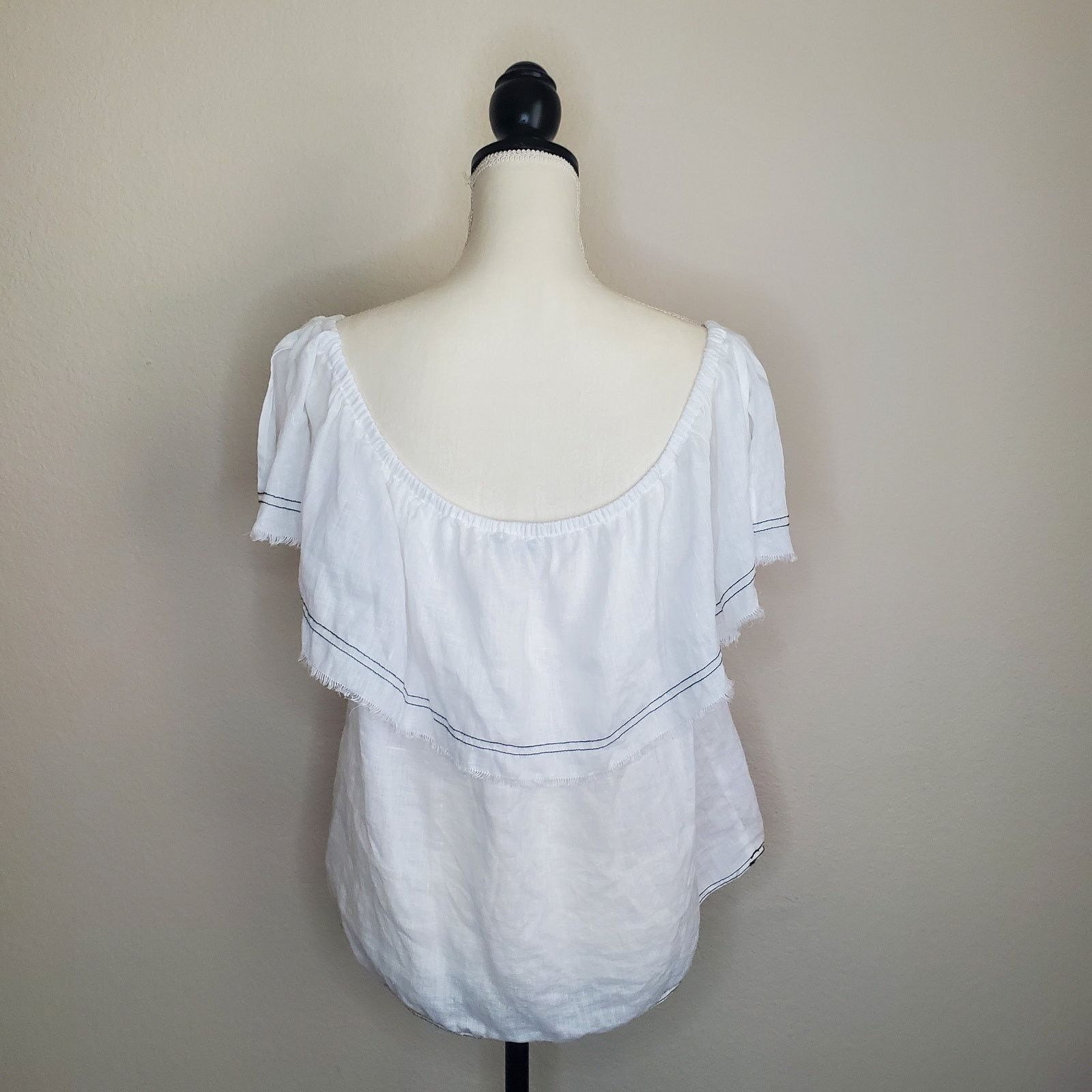 Other One State White Off Shoulder Top Large Size L / US 10 / IT 46 - 4 Thumbnail