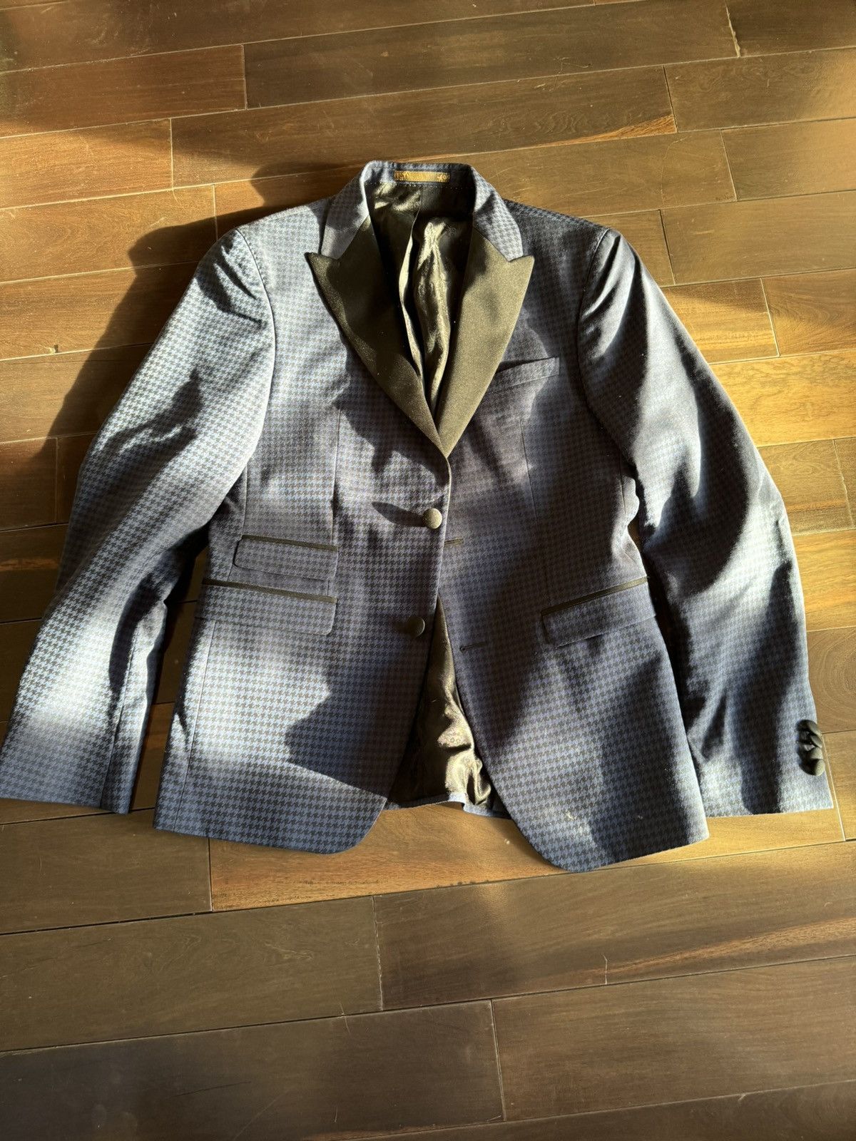 image of Sand Blazer From Tuxedo in Navy, Men's (Size 48R)