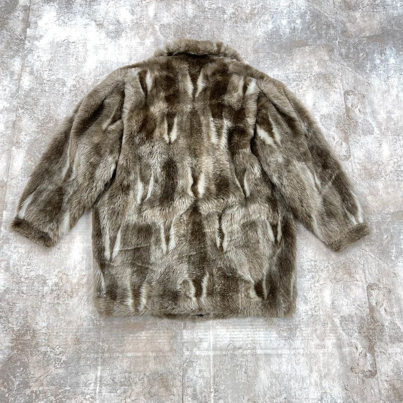 If Six Was Nine × Japanese Brand VINTAGE 80s FAUX FUR HEAVY COAT Size US M / EU 48-50 / 2 - 2 Thumbnail