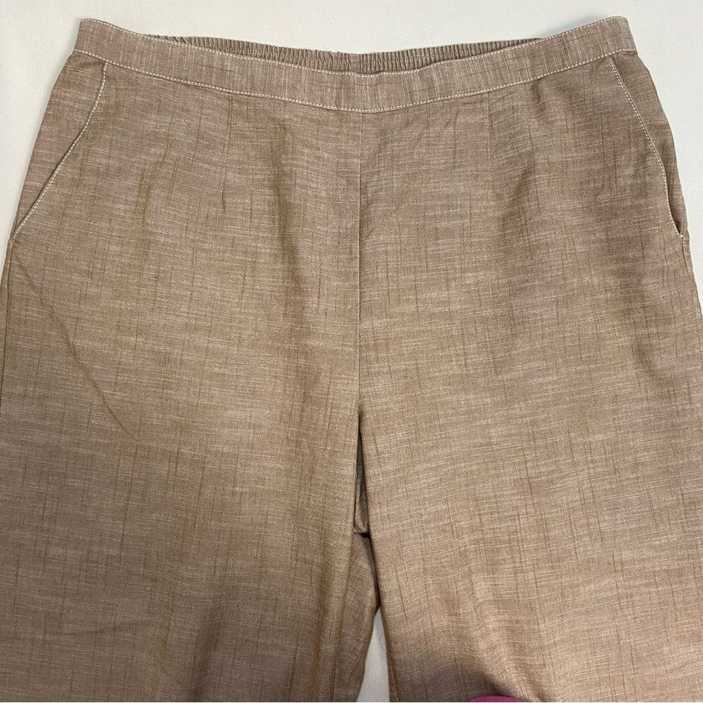 Other Alfred Dunner Light Brown Elastic Waist Classic Fit Pull On Size 42" / US 20 - 4 Thumbnail