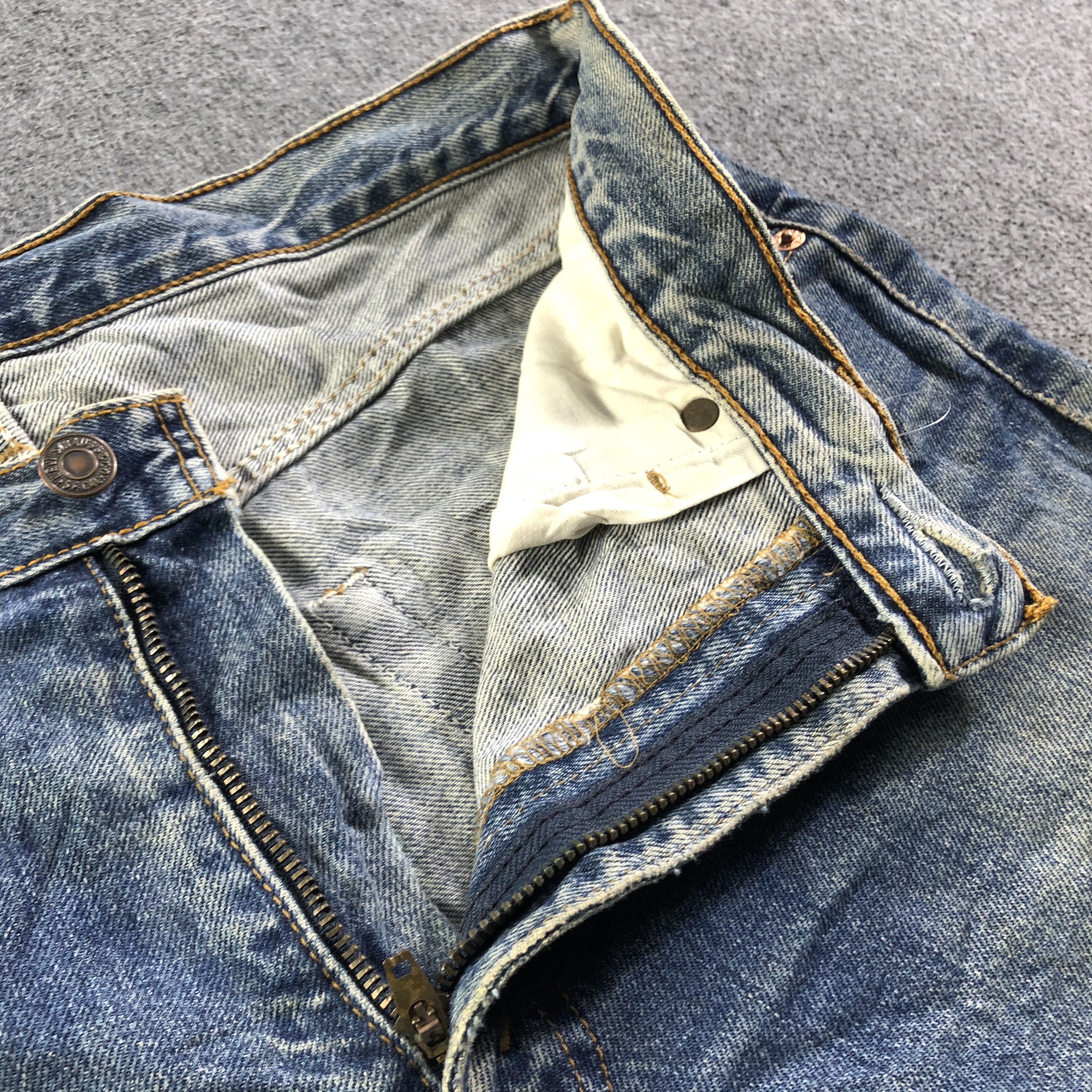 Levi's Vintage 90s Blue Wash Levis 508 Jeans-J3909 Size US 34 / EU 50 - 10 Thumbnail