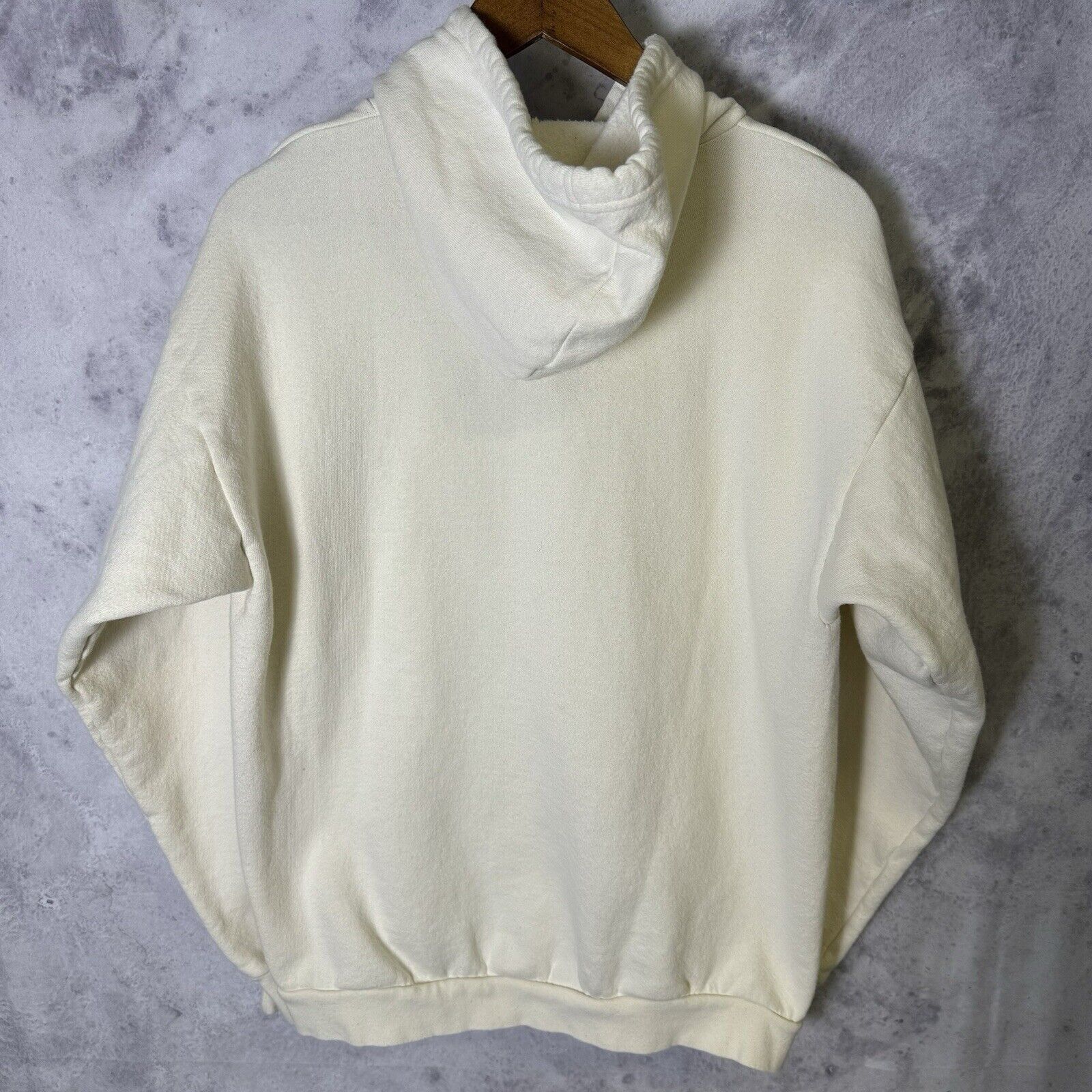 Vintage Vintage Cream White Blank Hoodie Sweatshirt Adult Medium USA Size US M / EU 48-50 / 2 - 2 Thumbnail