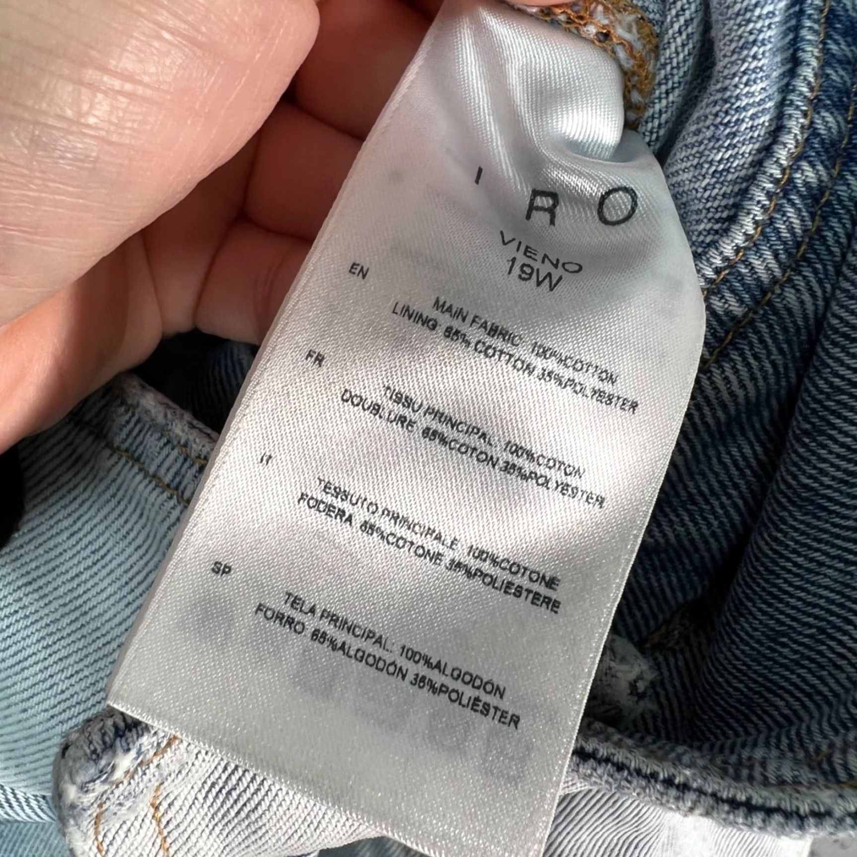 Iro IRO High-Waisted Light Wash Denim Paperbag Jeans Belt Womens Size 36 Size 25" / US 0 / IT 36 - 4 Thumbnail