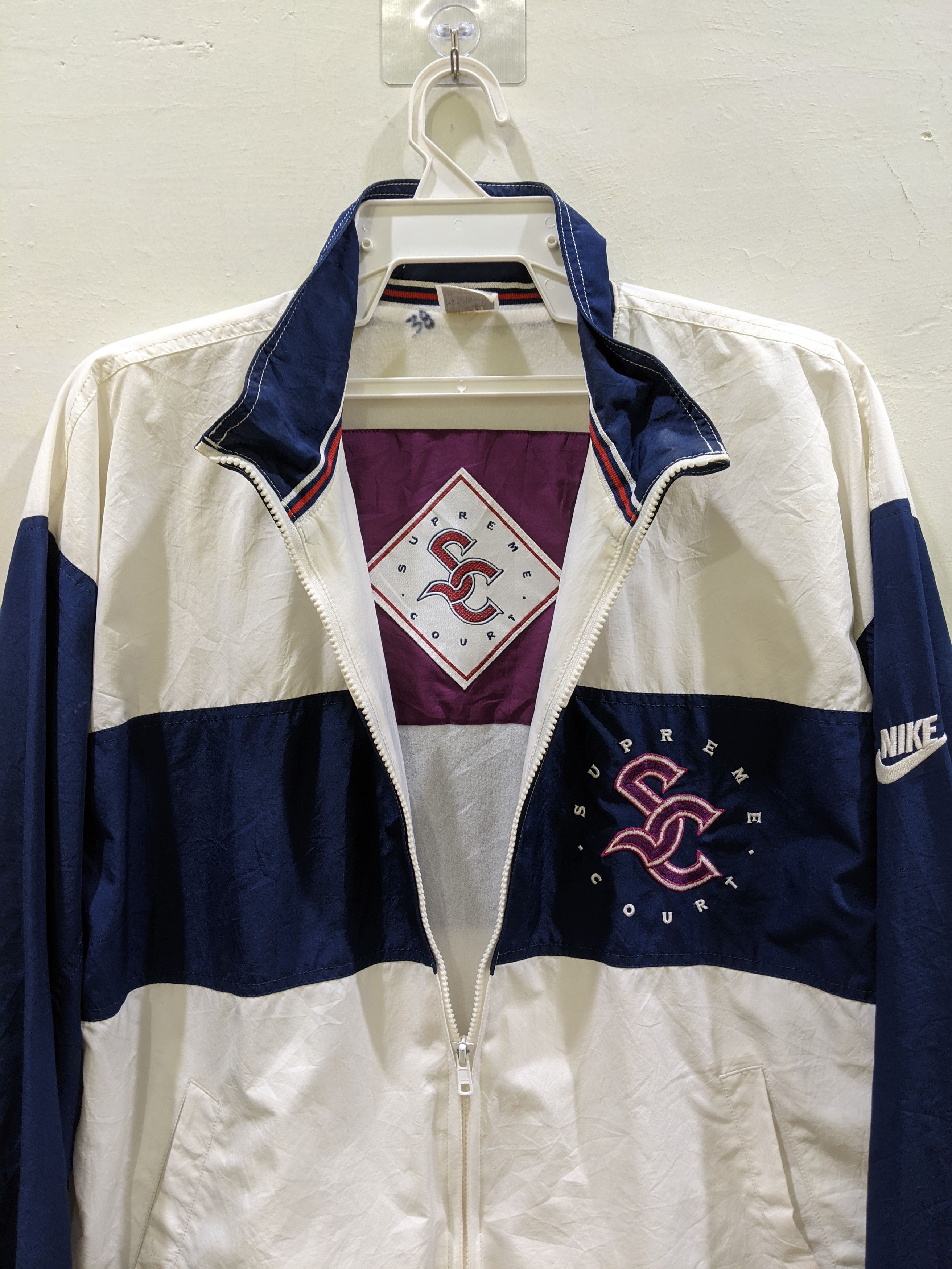 Nike × Vintage Vintage Nike Court Supreme Nylon Light Jacket size XXL Size US XXL / EU 58 / 5 - 8 Thumbnail