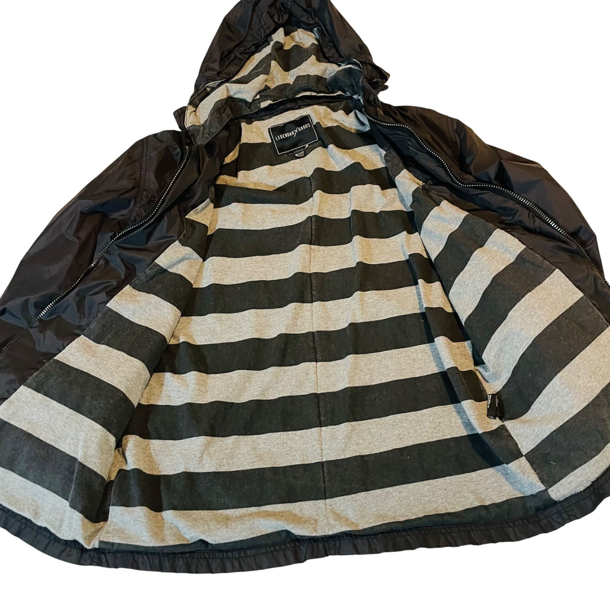 Other Womens Legendar Goods Hooded Jacket M Black Polyamide & Cott Size M / US 6-8 / IT 42-44 - 2 Thumbnail