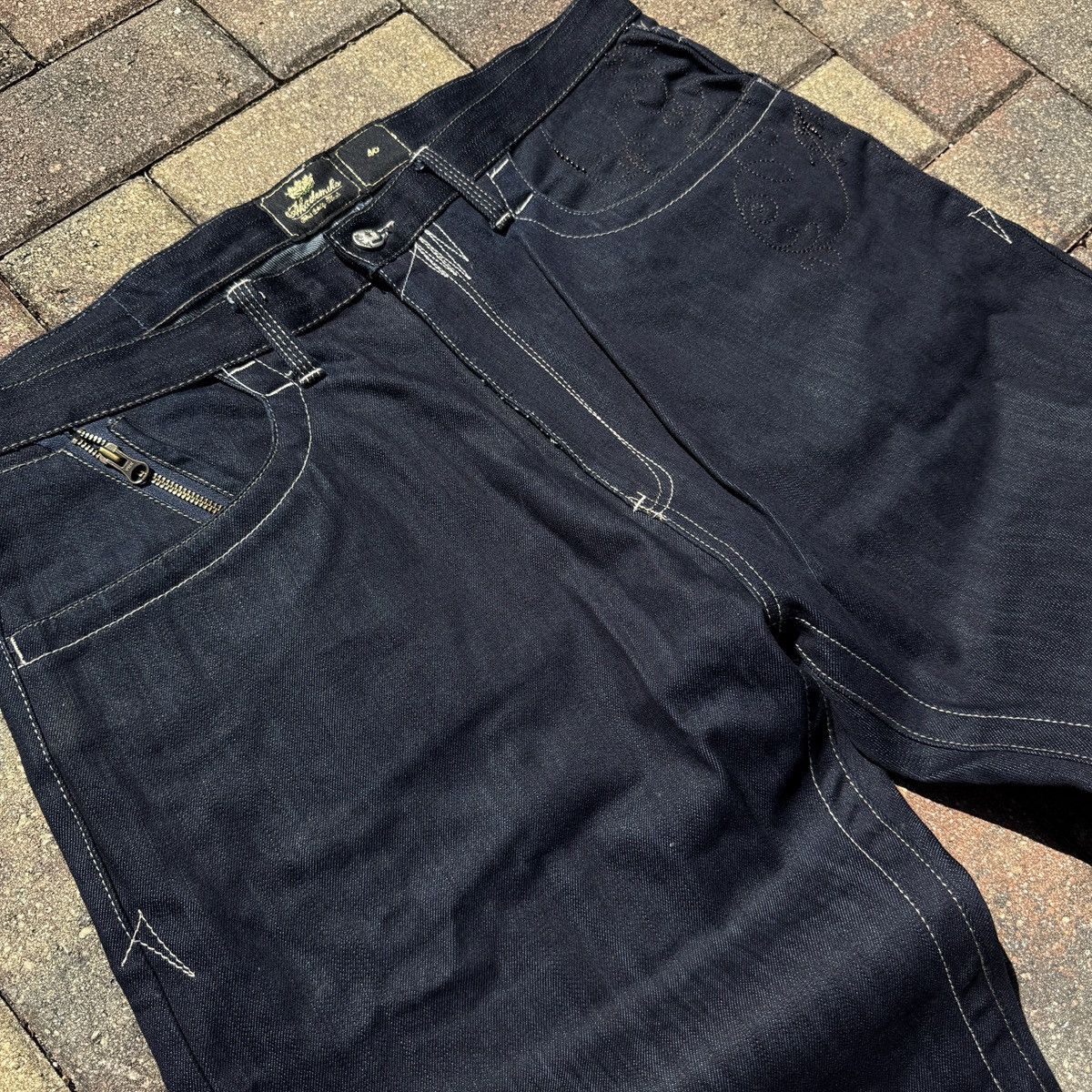 Akademiks Y2K Baggy Akademiks Embroidered Dark Denim Jeans Size US 40 / EU 56 - 3 Thumbnail