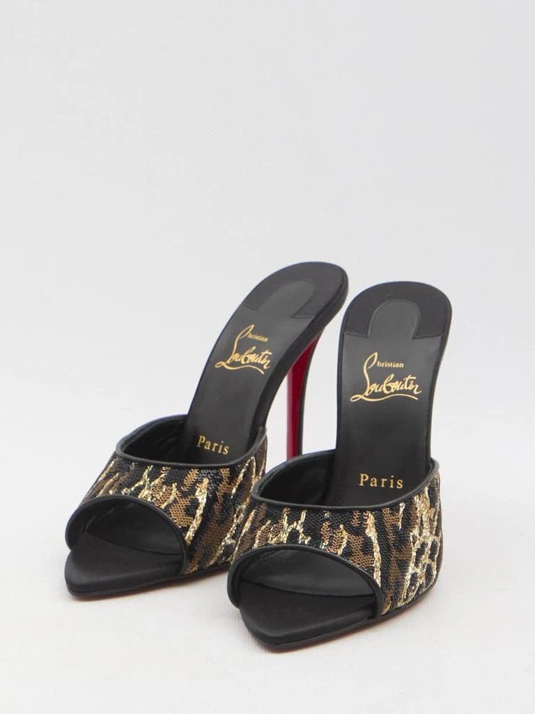 Christian Louboutin oc11z0126 Miss Z Mule 100MM in Black/Brown Size US 7 / IT 37 - 4 Thumbnail