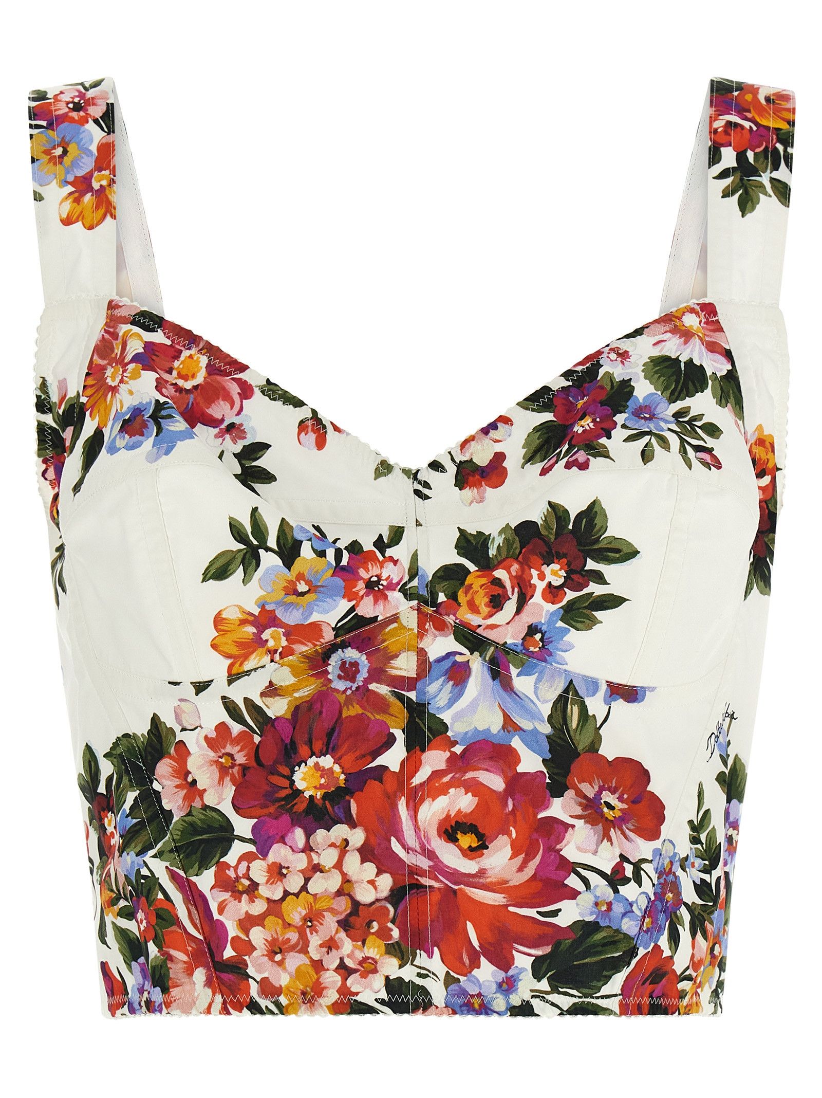 Dolce & Gabbana 'Mazzo Di Fiori' Print Top Size XL / US 12-14 / IT 48-50 - 1 Thumbnail