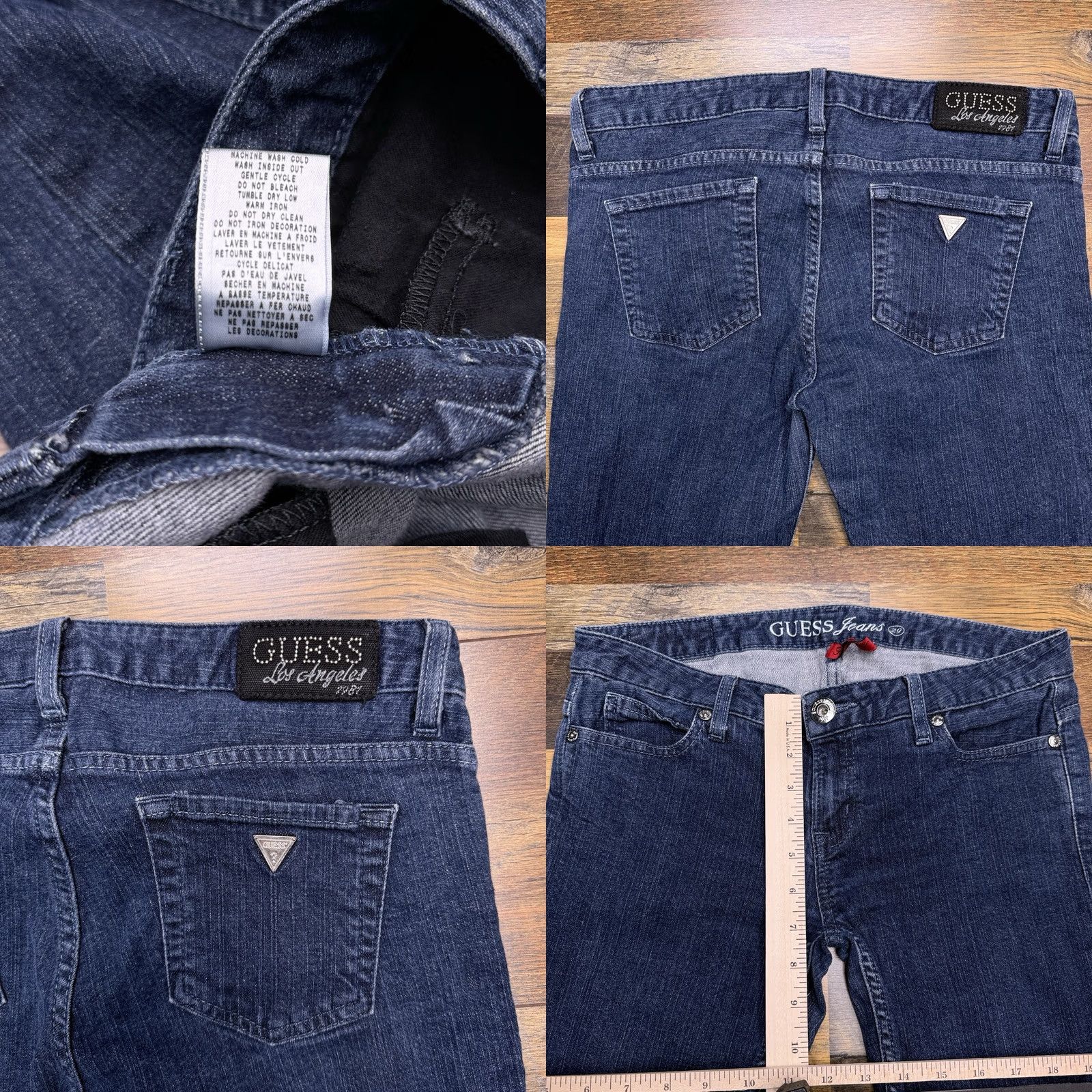 Guess GUESS Jeans Skinny Jeans Womens 29 Low Rise Stretch Denim Blue 5-Pocket City Slim Fit Womens Size 29 Regular Size 29" - 8 Thumbnail
