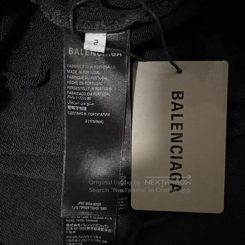 Balenciaga Balenciaga Statue of Liberty distressed hooded sweatshirt Size US M / EU 48-50 / 2 - 5 Thumbnail