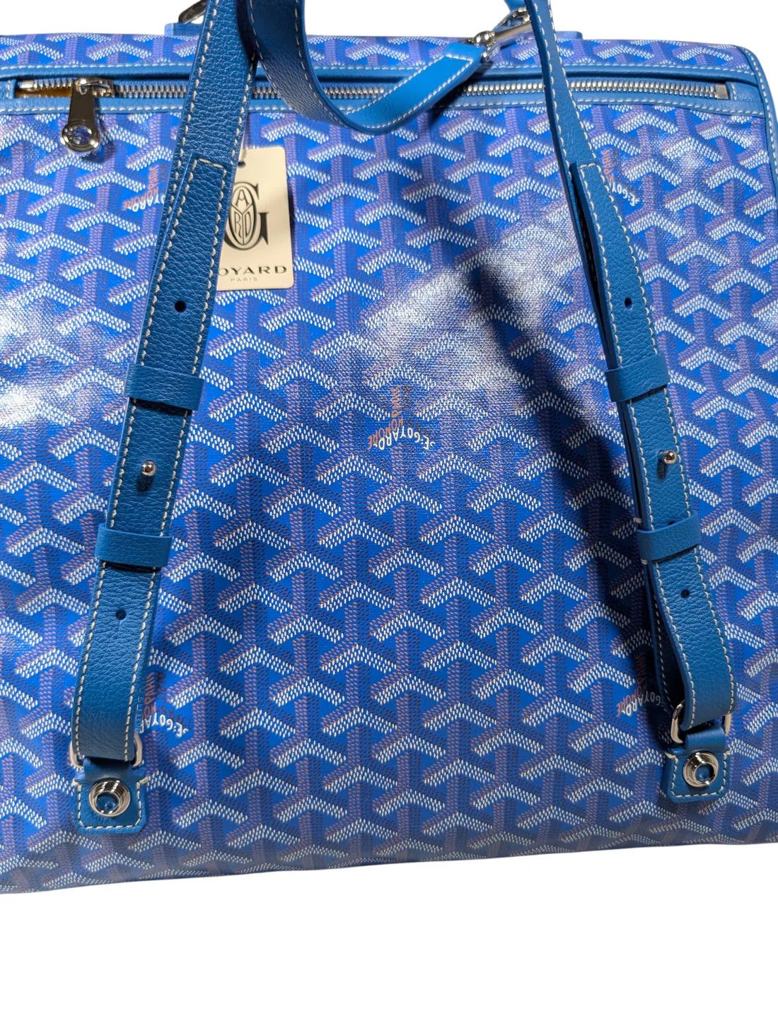 Goyard Sky Blue Saint Léger Foldable Backpack Size ONE SIZE - 7 Thumbnail