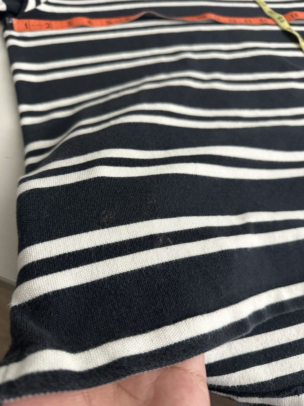 Vintage Vintage 90s Polo Ralph Lauren B&W Striped Polo Shirt Size US L / EU 52-54 / 3 - 7 Thumbnail