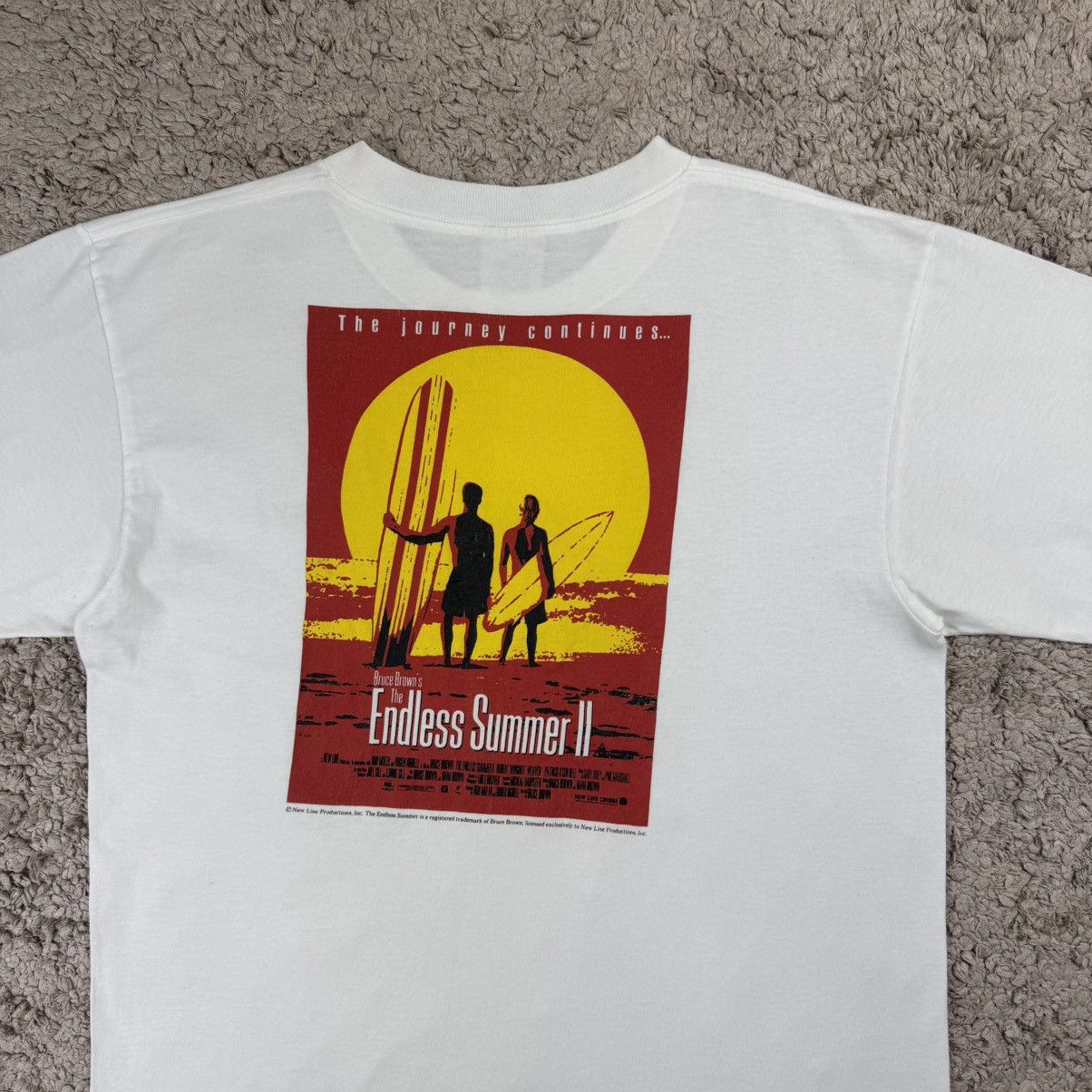 Vintage Vintage Bruce Brown The Endless Summer II Movie Promo Tee Size US L / EU 52-54 / 3 - 5 Thumbnail