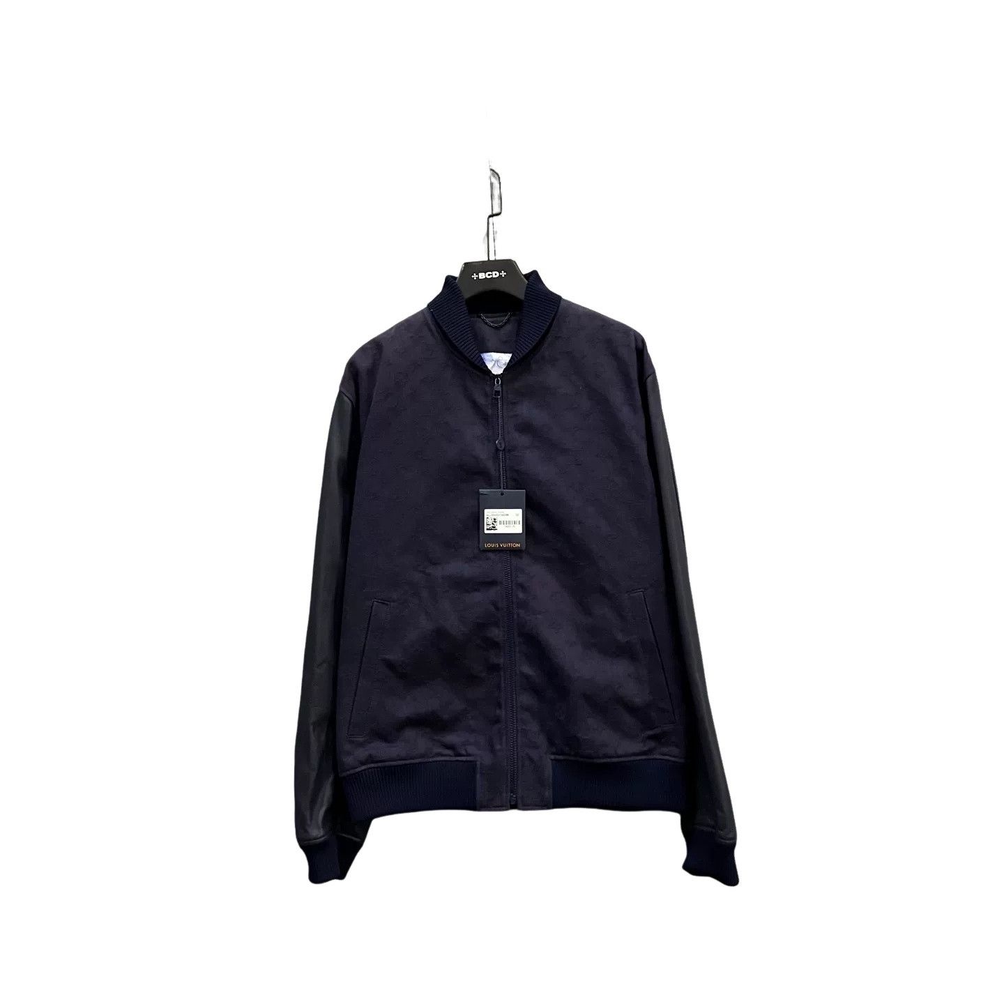 Louis Vuitton Louis Vuitton Navy Leather & Denim Blouson Jacket 56 Size US XL / EU 56 / 4 - 1 Thumbnail