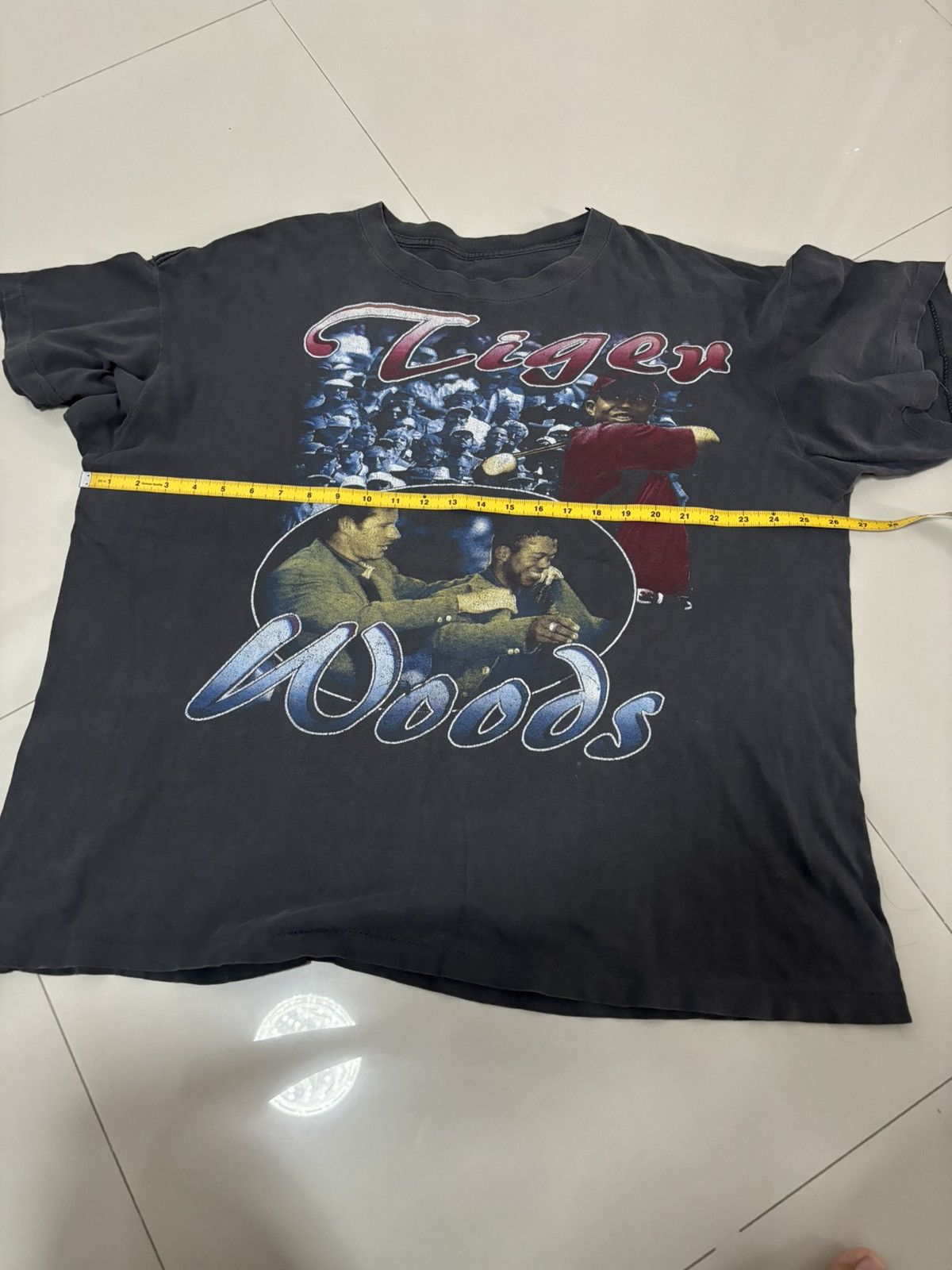 Rap Tees Faded 90s Tiger Woods Bootleg T Shirt Size US XXL / EU 58 / 5 - 20 Thumbnail