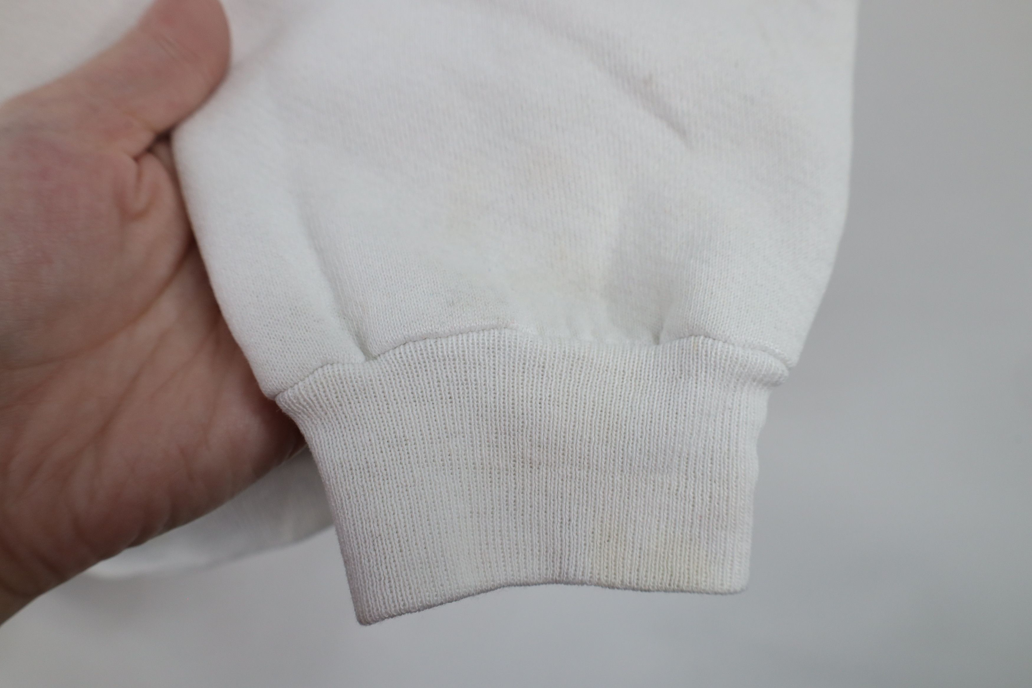 Vintage Vintage 90s Streetwear Blank Crewneck Sweatshirt White Size XL / US 12-14 / IT 48-50 - 8 Thumbnail