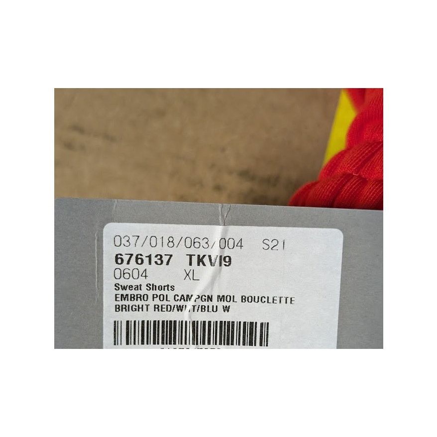Balenciaga o1rshd1 Sweat Shorts in Bright Red Size US 36 / EU 52 - 17 Thumbnail