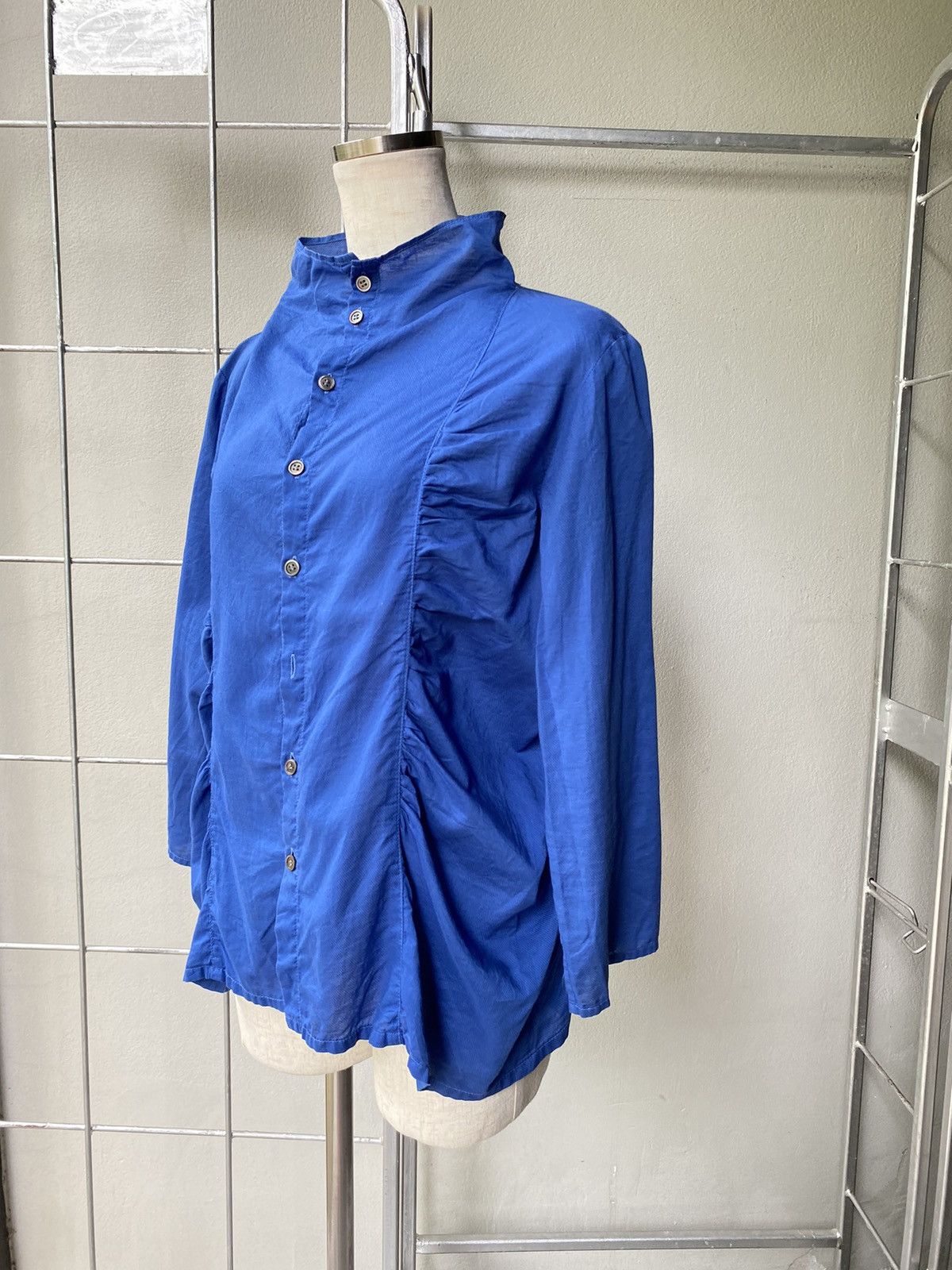 Issey Miyake Plantation blue blouse Size M / US 6-8 / IT 42-44 - 16 Thumbnail
