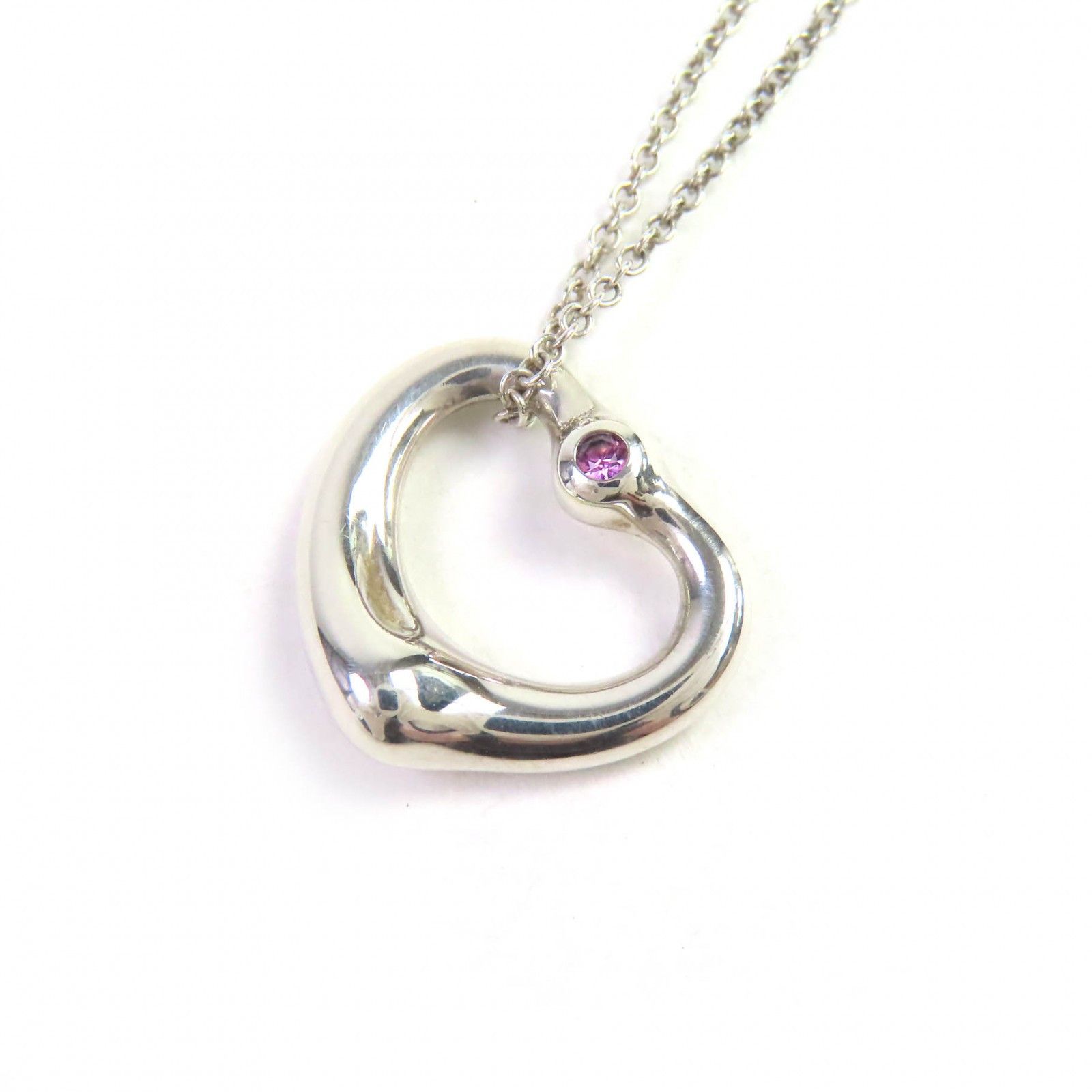 Tiffany & Co. Tiffany & Co. Tiffany&Co. Open Heart Pendant Silver Necklace Metal Necklace DUTY FREE for USA Size ONE SIZE - 1 Thumbnail