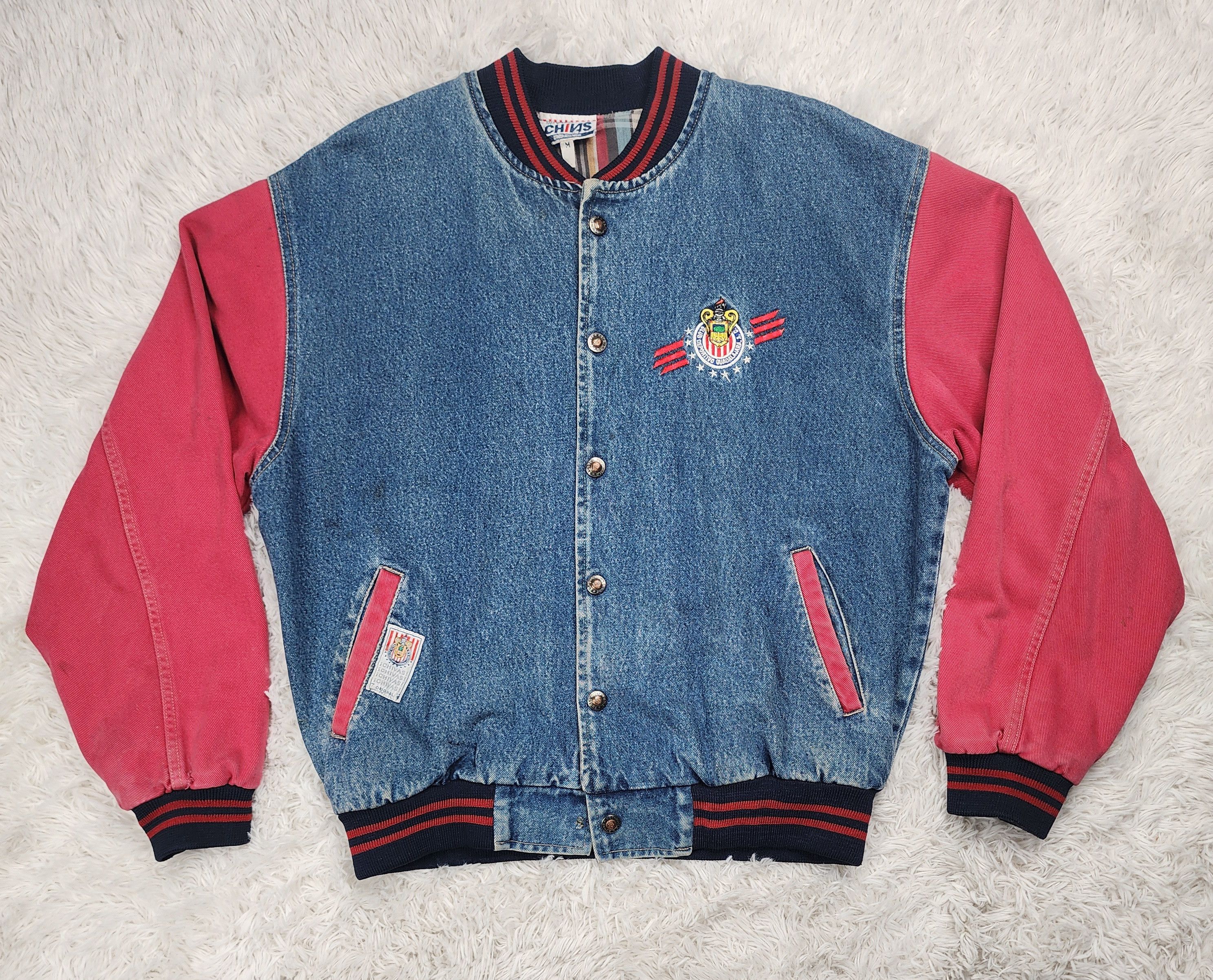 Vintage Vintage Guadalajara Chivas soccer denim varsity jacket Size US M / EU 48-50 / 2 - 1 Thumbnail