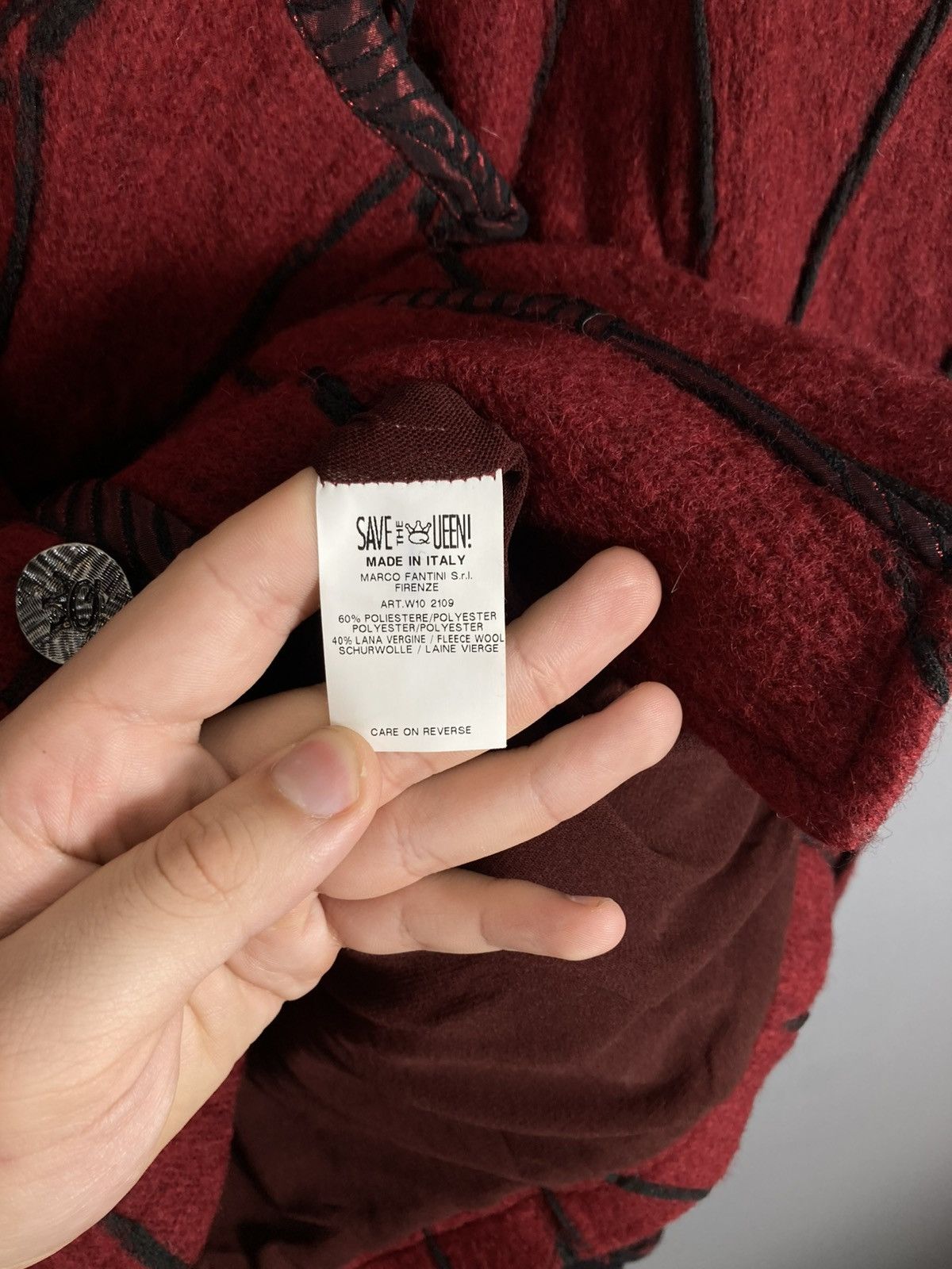 Other Vintage Save the Queen wool avant garde jacket Size M / US 6-8 / IT 42-44 - 5 Thumbnail