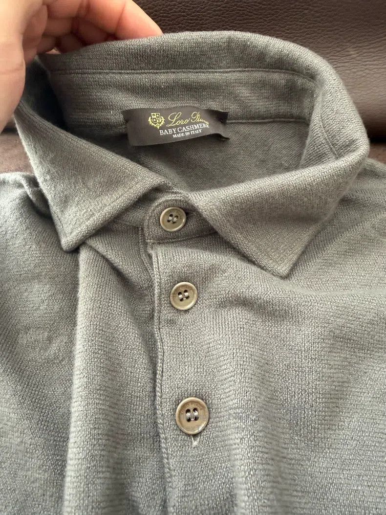 Loro Piana Loro Piana Baby Cashmere Polo Size US M / EU 48-50 / 2 - 2 Thumbnail