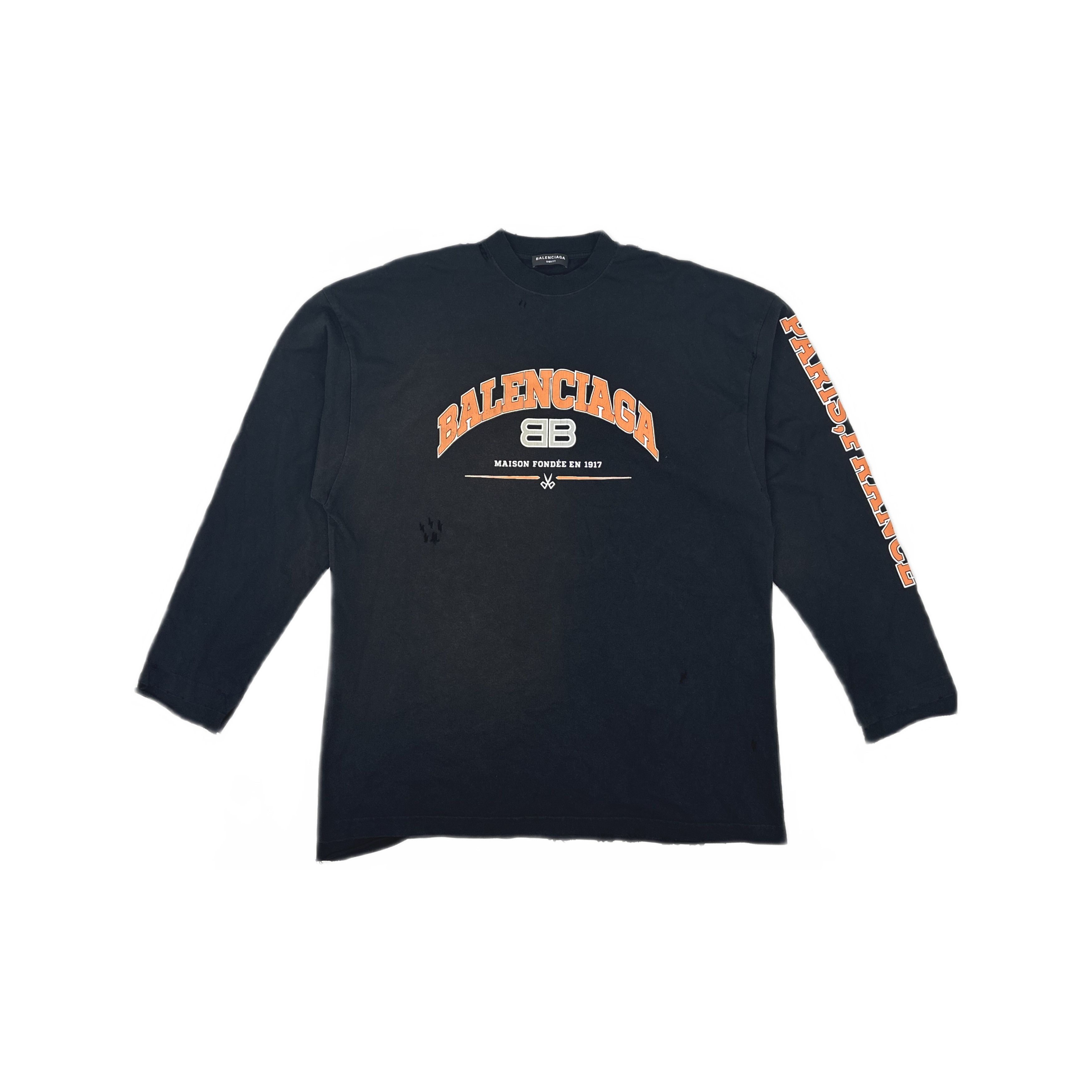 Balenciaga Balenciaga Archive Multi Logo Longsleeve Tee Shirt