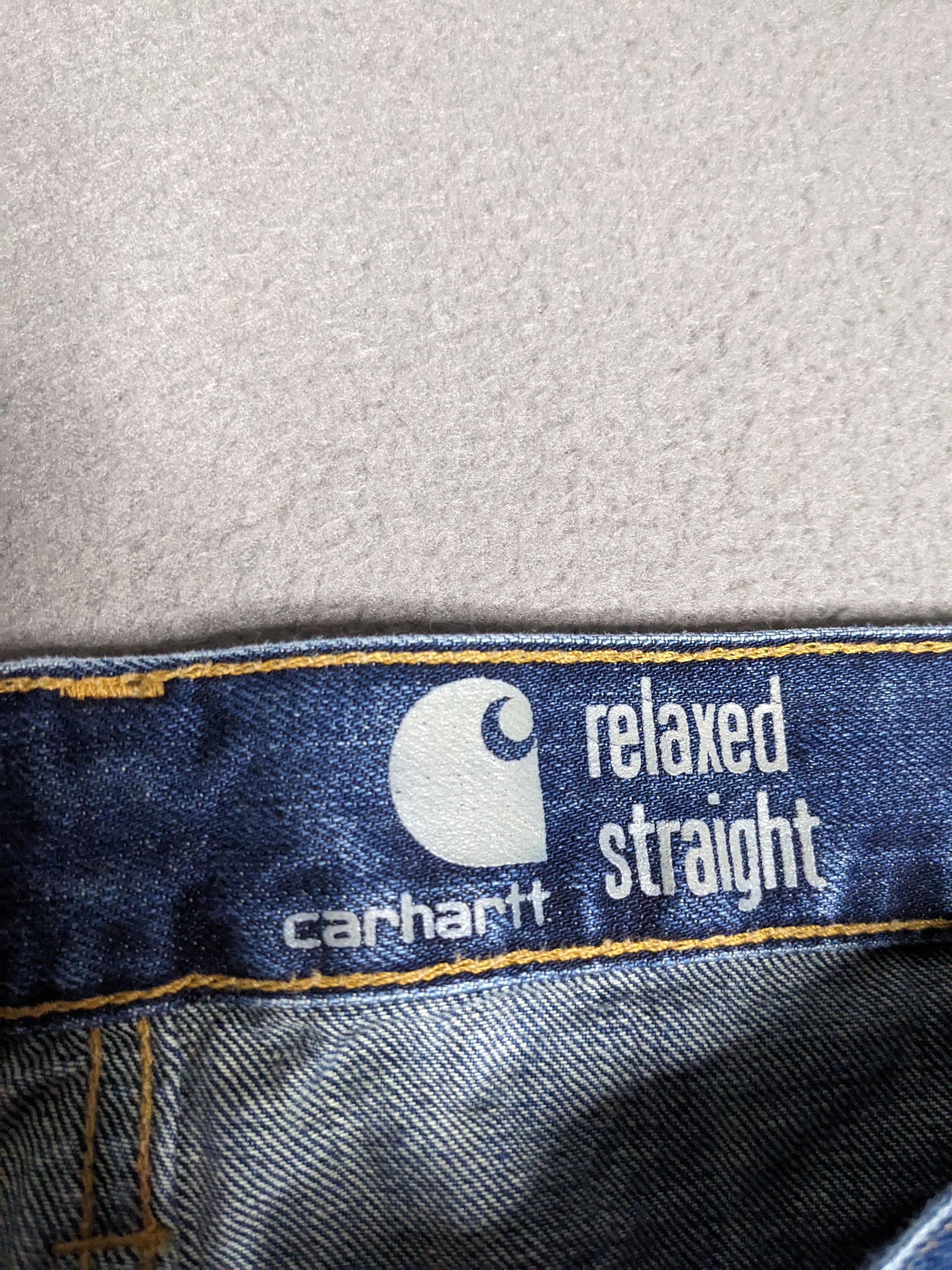 Carhartt Carhartt Relaxed Straight Jeans 38x35 Blue Denim B320 WTB Size US 38 / EU 54 - 9 Thumbnail