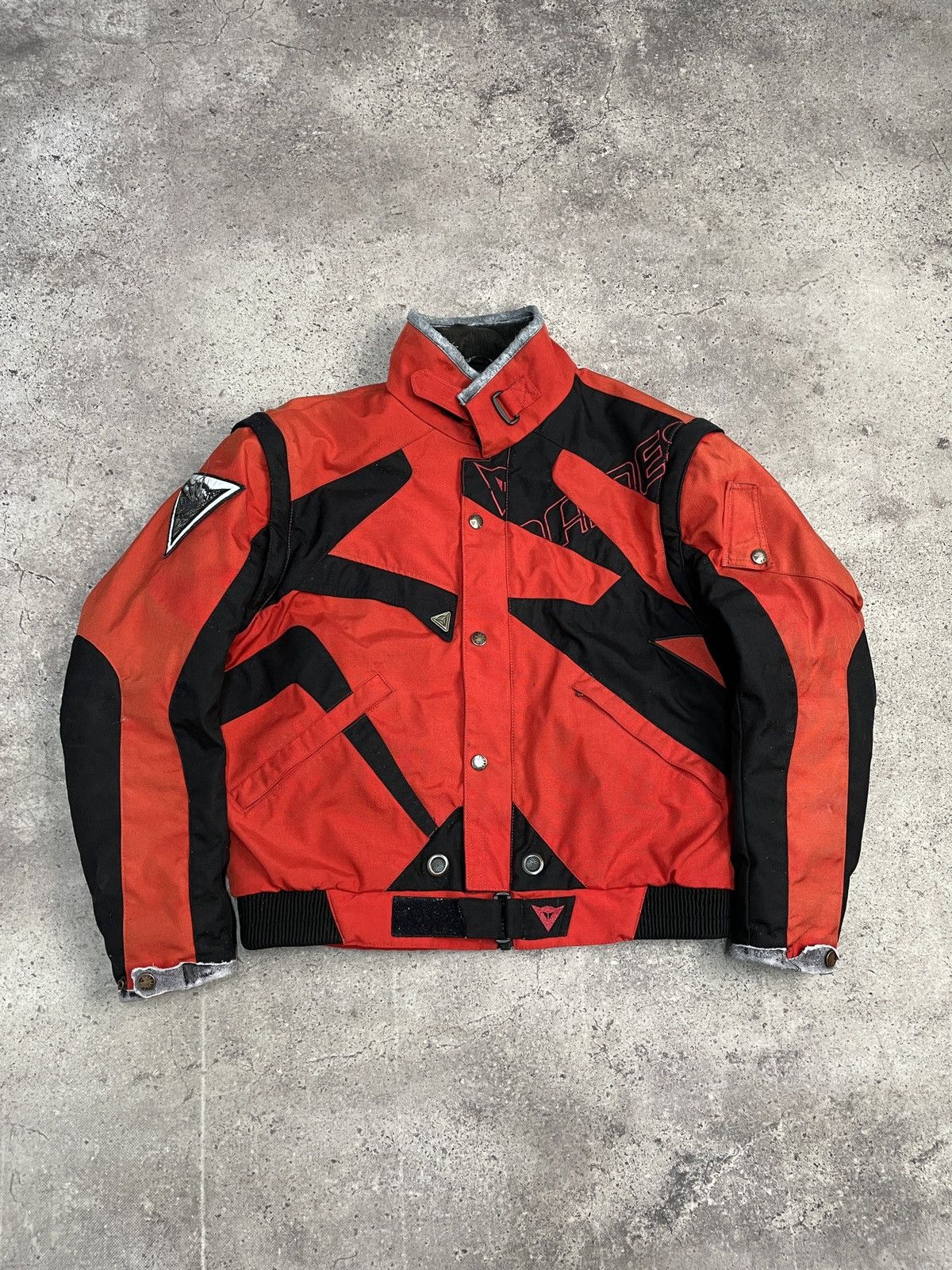 Dainese VTG ARCHIVAL DAINESE 2in1 MOTO NYLON LEATHER RACING JACKET Size US L / EU 52-54 / 3 - 3 Thumbnail