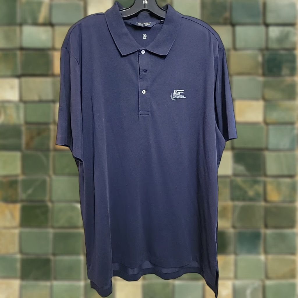 Ralph Lauren Ralph Lauren Polo Golf Shirt Mens XL International Golf Federation IGF Olympics Polo Shirt Golf Ralph Lauren Embroidered Logo Blue XL Mens Size US XL / EU 56 / 4 - 1 Thumbnail