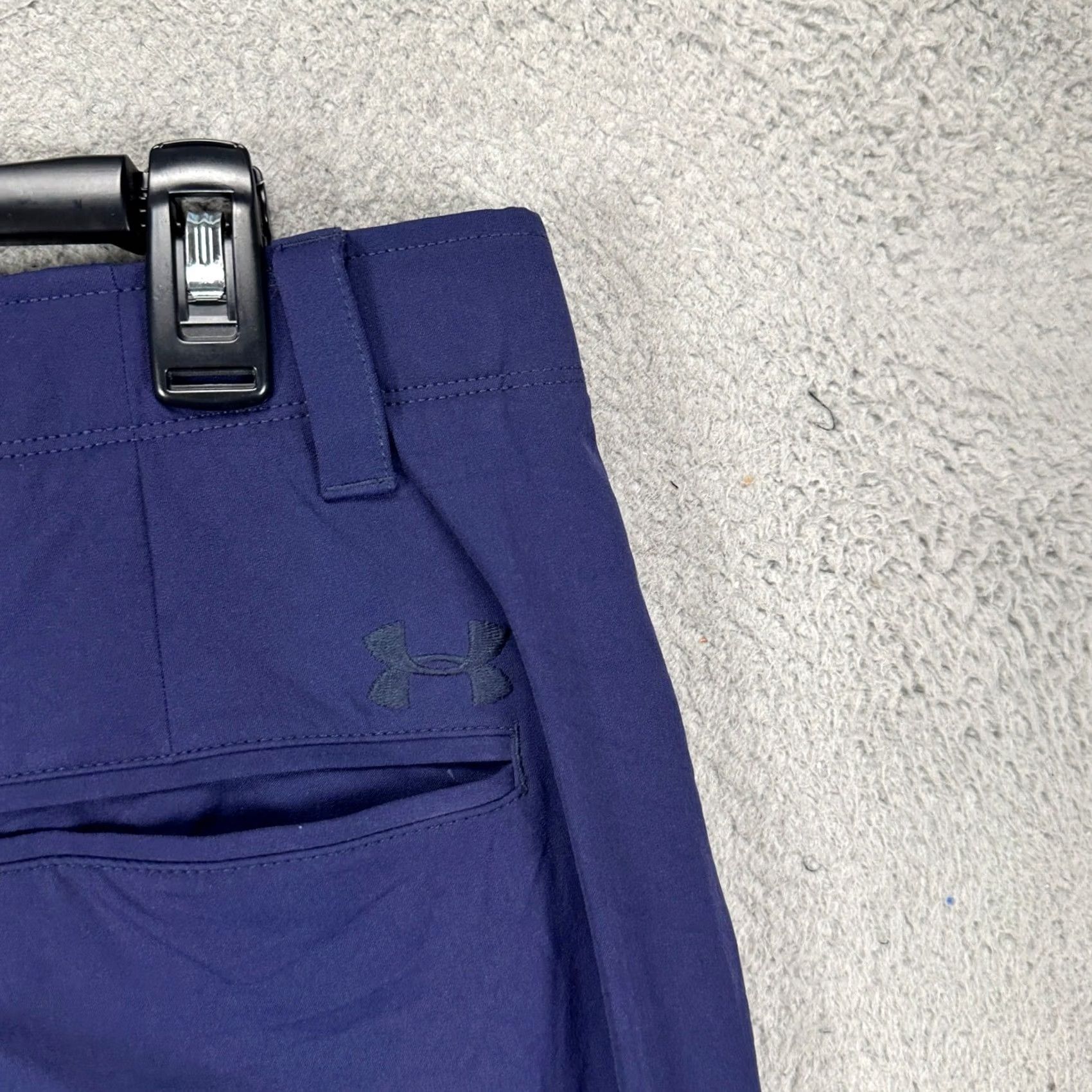Under Armour Under Armour Golf Pants Mens 38X32 Blue Pockets Chino Flat Front Straight Leg Size US 38 / EU 54 - 5 Thumbnail