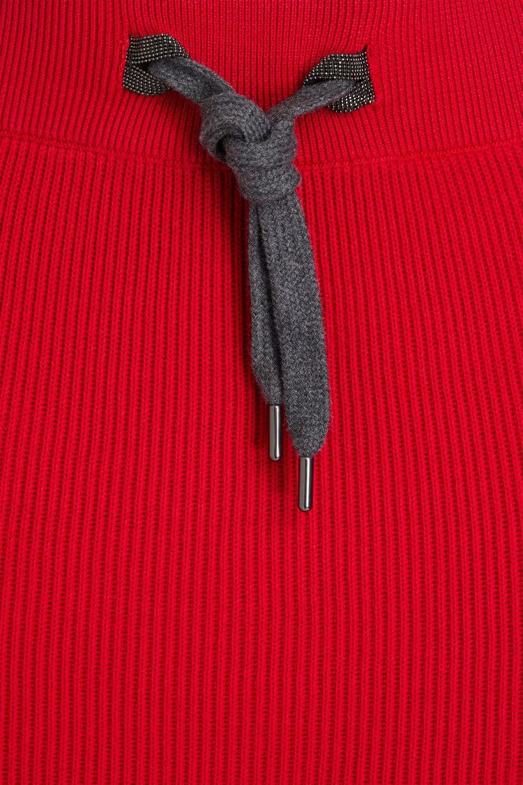 Brunello Cucinelli o1y0725 Midi Skirt in Red Size 28" / US 6 / IT 42 - 4 Thumbnail