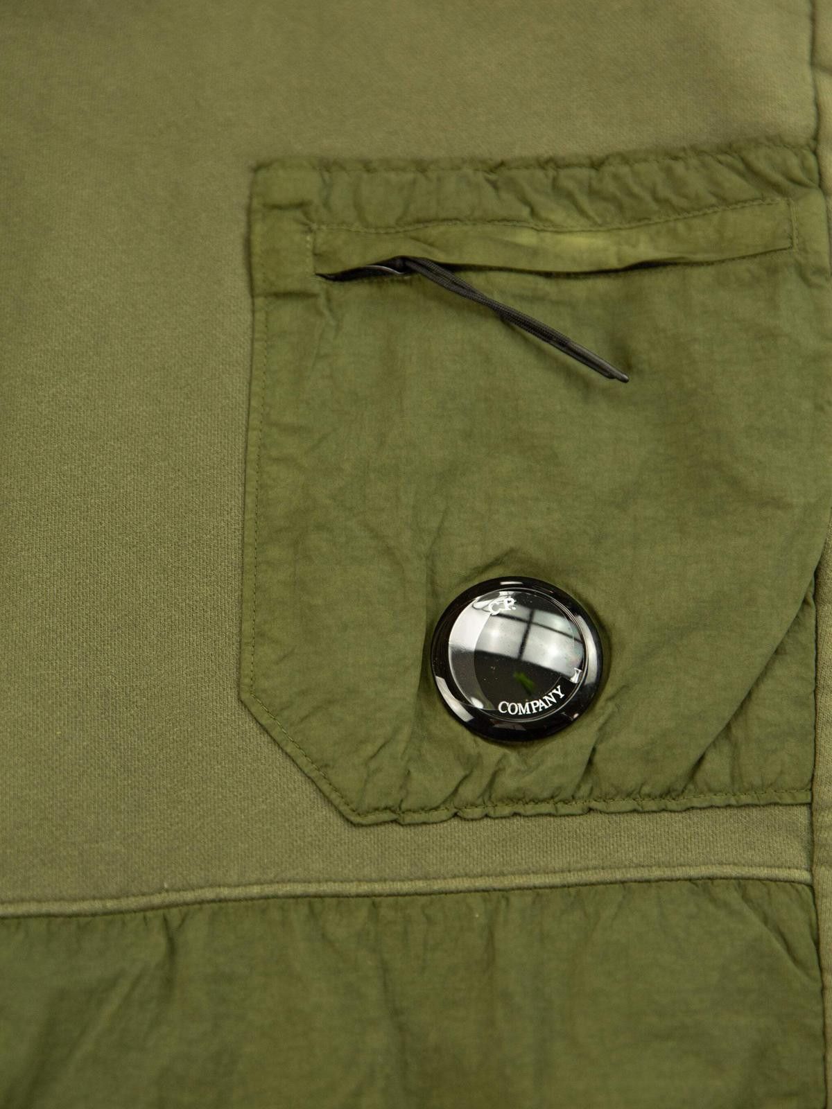 C.P. Company C.P. Company Mens Diagonal Fleece Mixed Lens Khaki Sweatpant Size US 32 / EU 48 - 2 Thumbnail