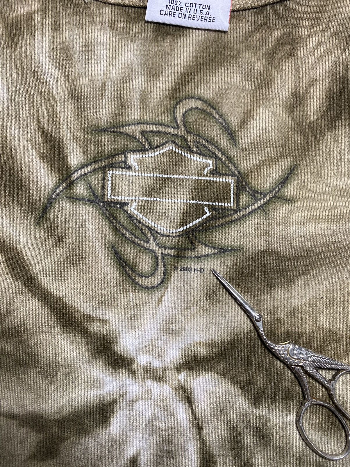 Harley Davidson Harley Davidson Barnett El Paso, Texas TieDye Long Sleeve Size L / US 10 / IT 46 - 4 Thumbnail