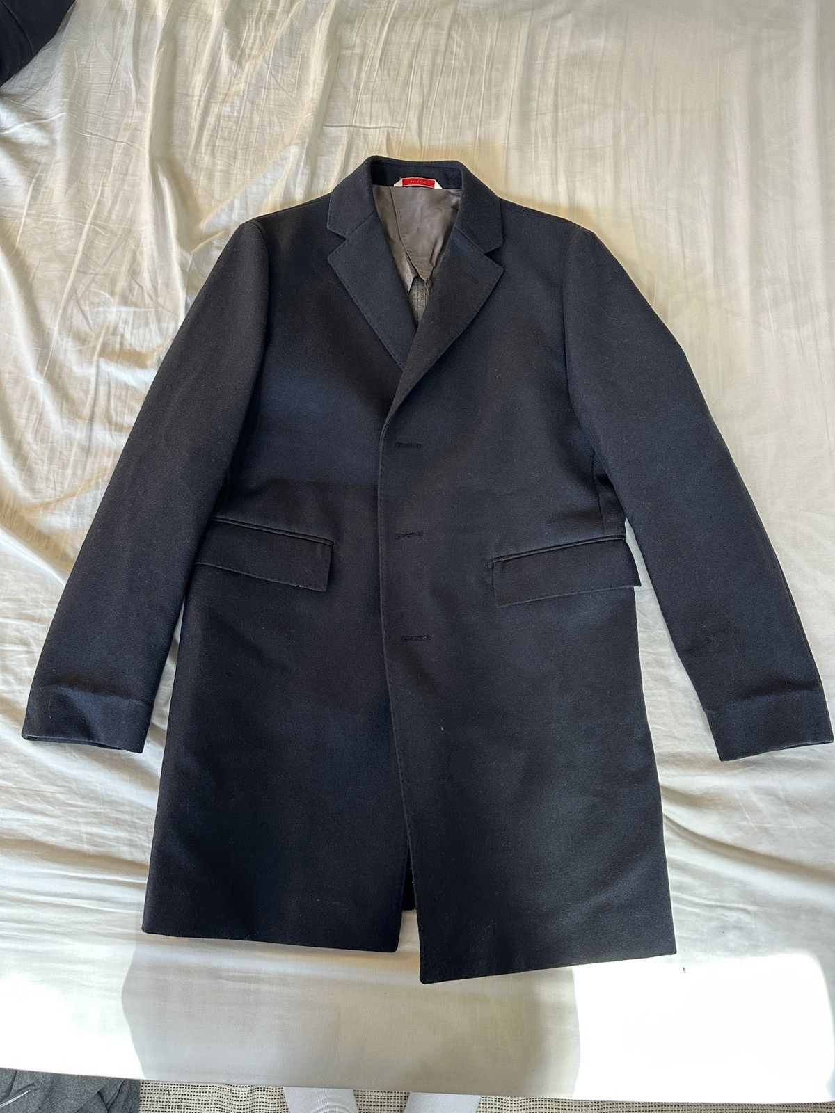 Brooks Brothers Brooks Brothers Navy Wool Overcoat - 38S Size US M / EU 48-50 / 2 - 1 Thumbnail