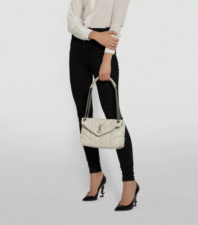 Saint Laurent Paris o1s1wg111024 Size: OS / Puffer Small Leather Bag Off White Size ONE SIZE - 7 Thumbnail